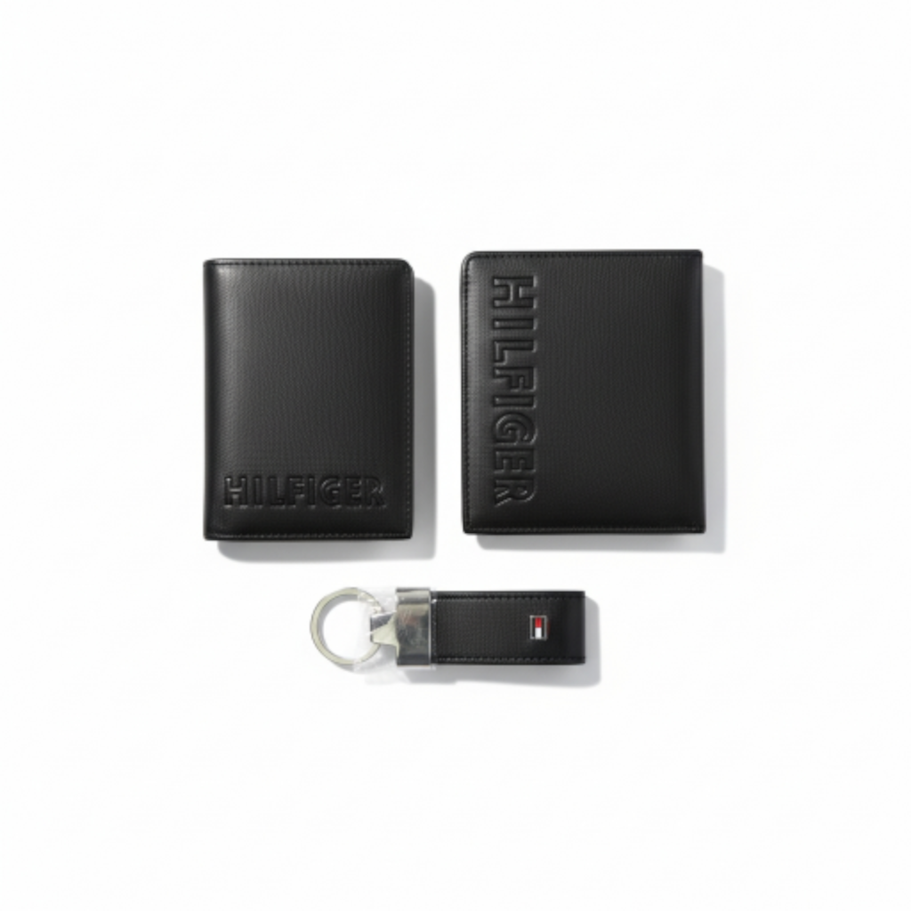 Tommy Hilfiger Wallet and Keychain Gift Set
