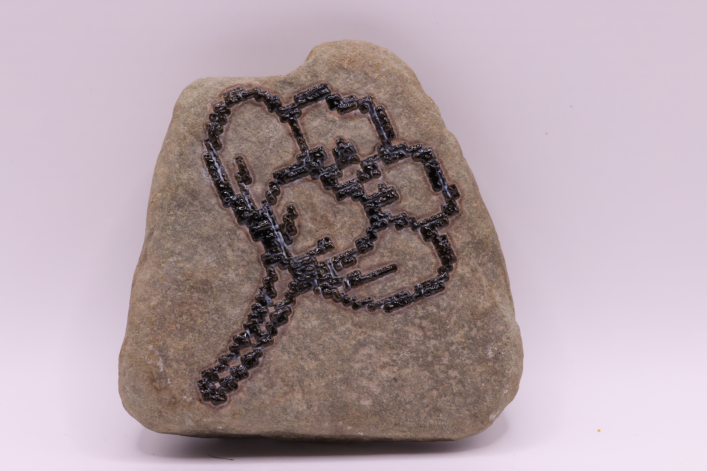 Obsidian Flower Stone