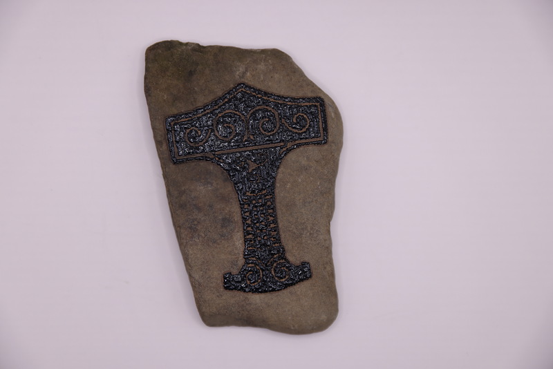 Norse inspired Thor's Hammer Stone 