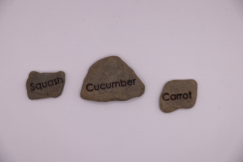 Obsidian Garden Stone Seed Starting Plant Markers