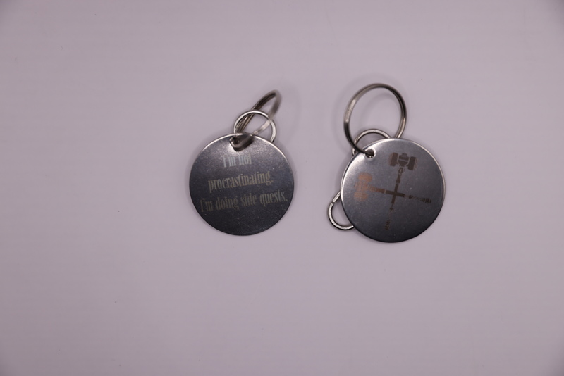 Fantasy Gaming Engraved Metal Keychains