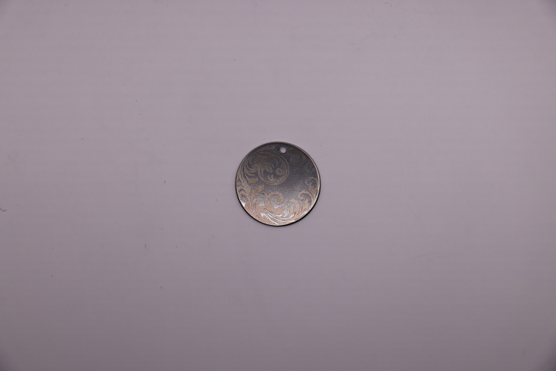 Engraved Metal Pendant