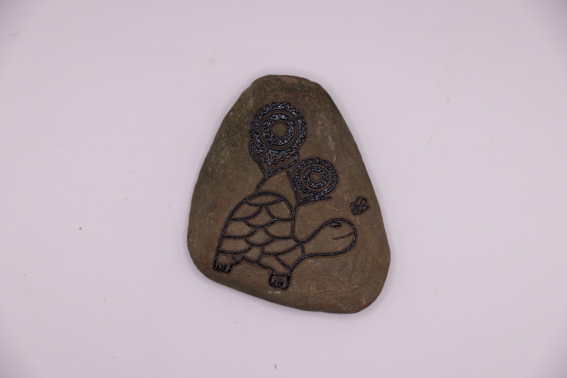 Obsidian Turtle Stone