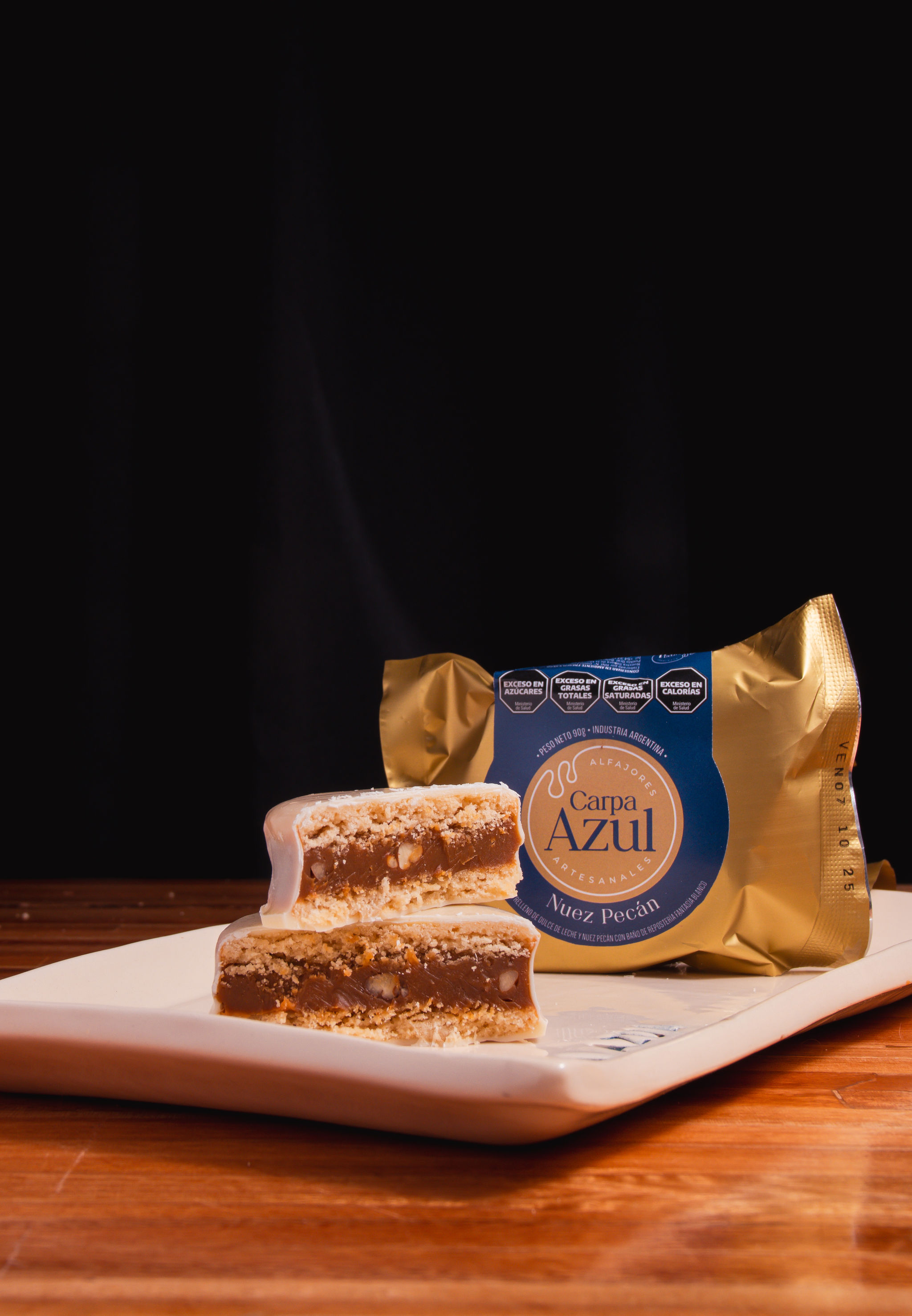 Alfajor de Nuez Pecan Blanco