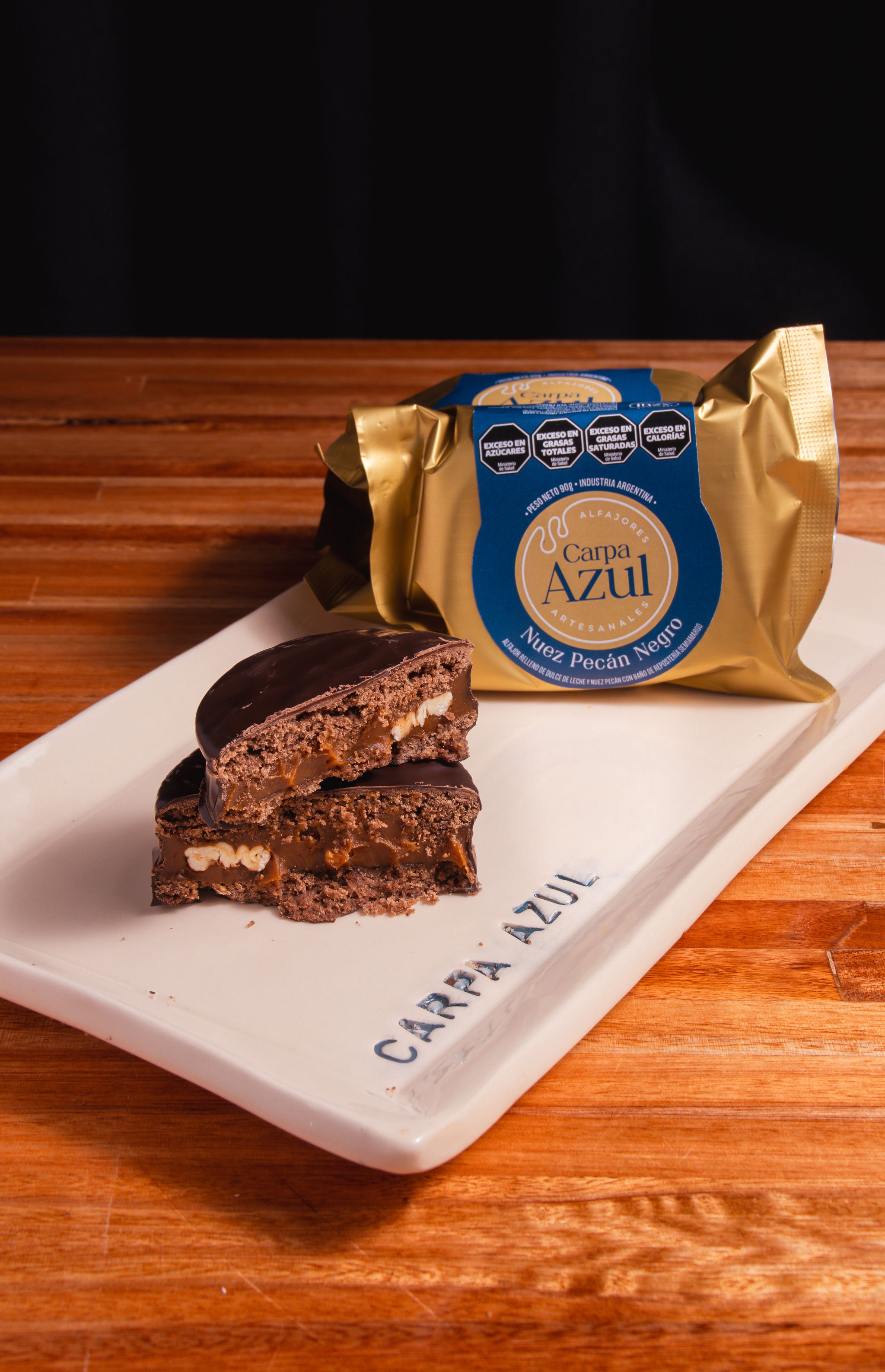 Alfajor de Nuez Pecan Negro