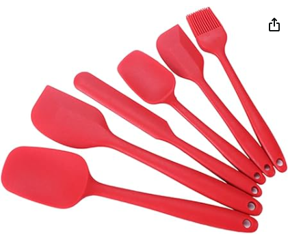 Espátula e colher de silicone (ki