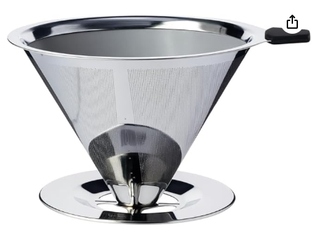 Coador de café em inox 