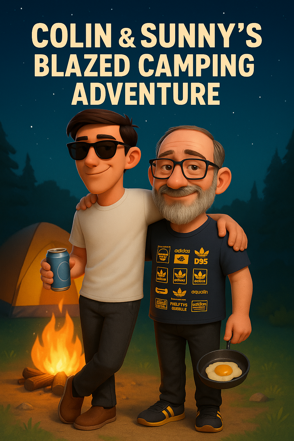 Colin and Sunny's Blazed Camping Adventure Short Story
