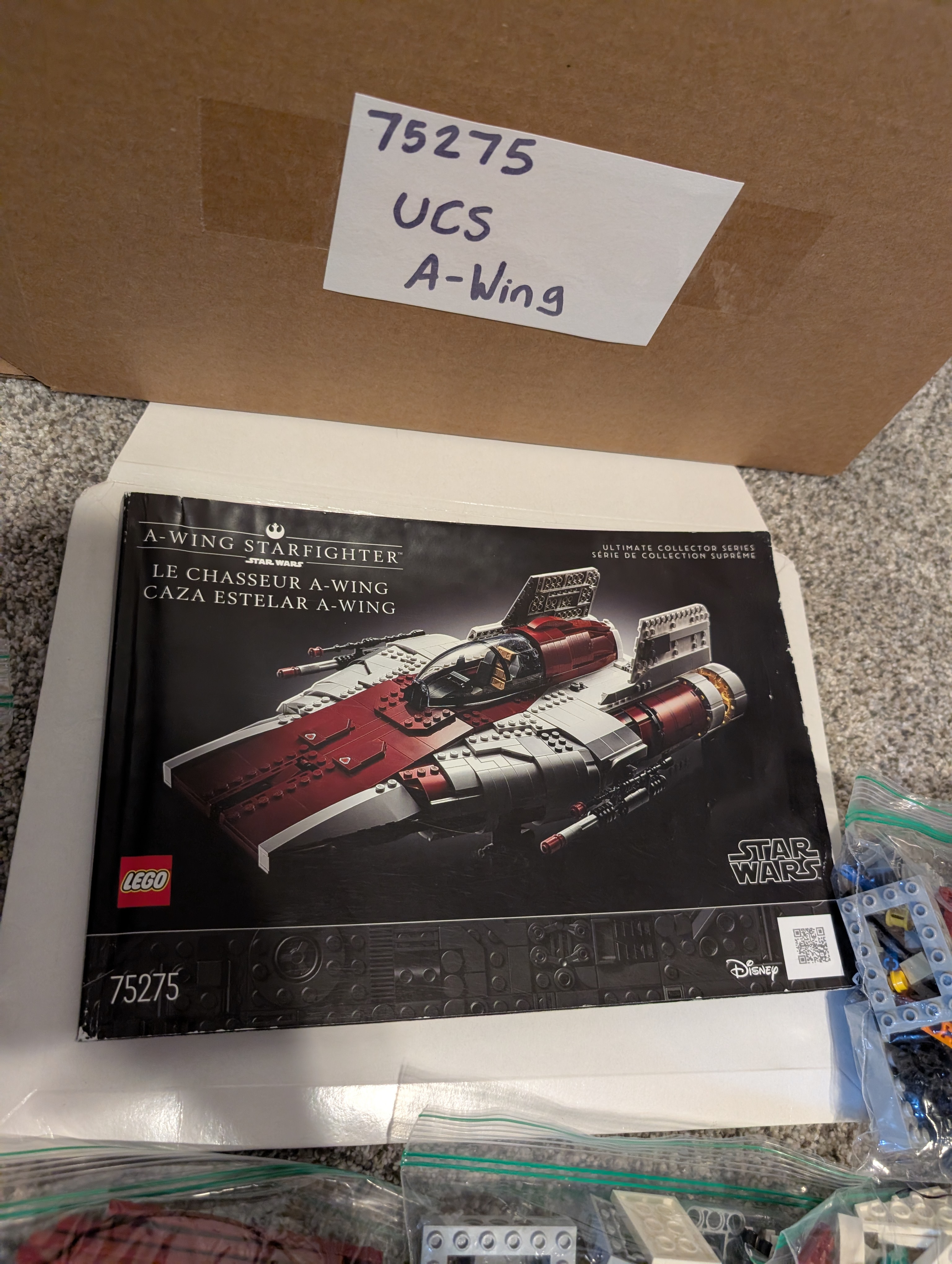 Lego Star Wars A-wing Starfighter - UCS Set #75275 (Used)