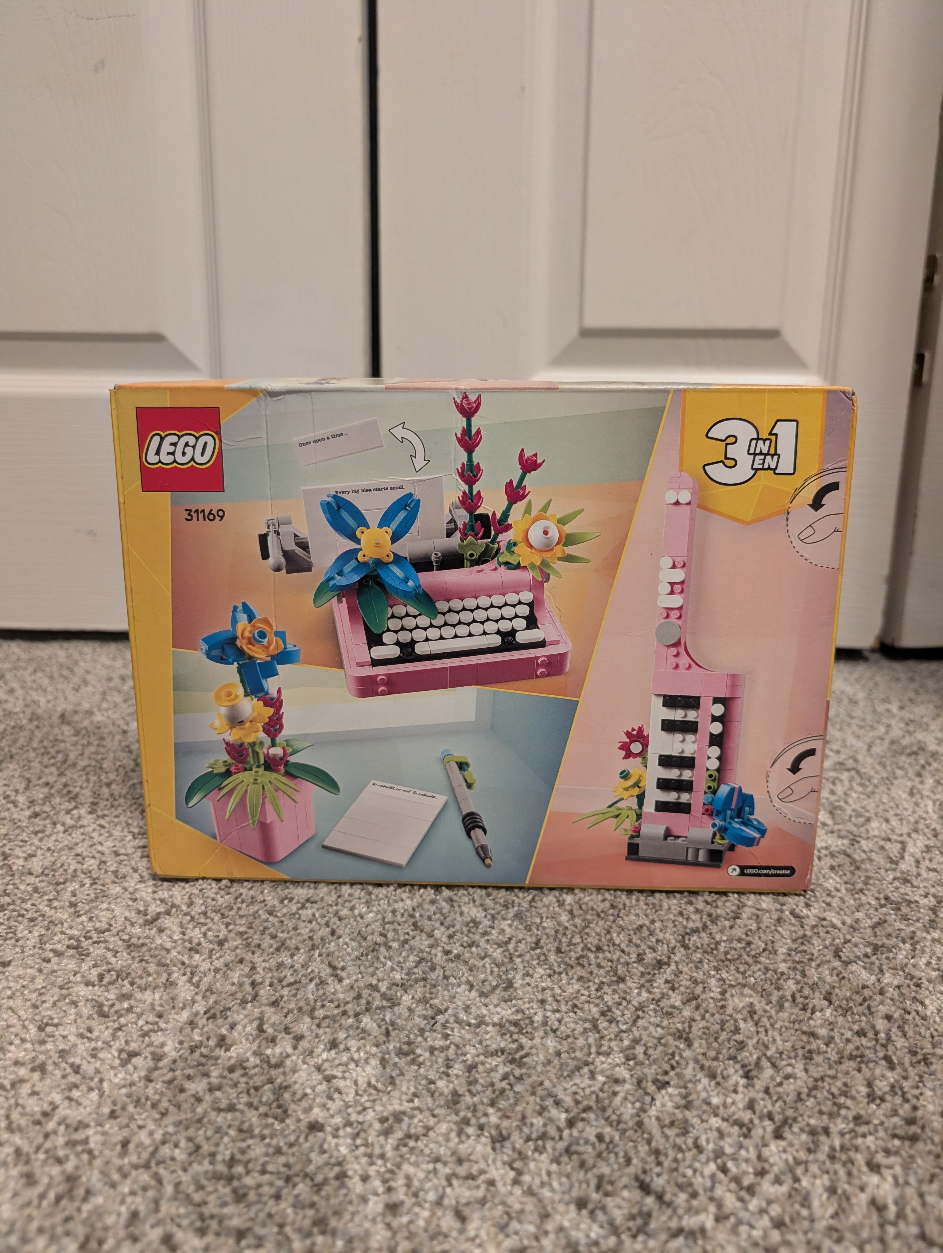 Lego Creator Typewriter With Flowers Set #31169 NIB