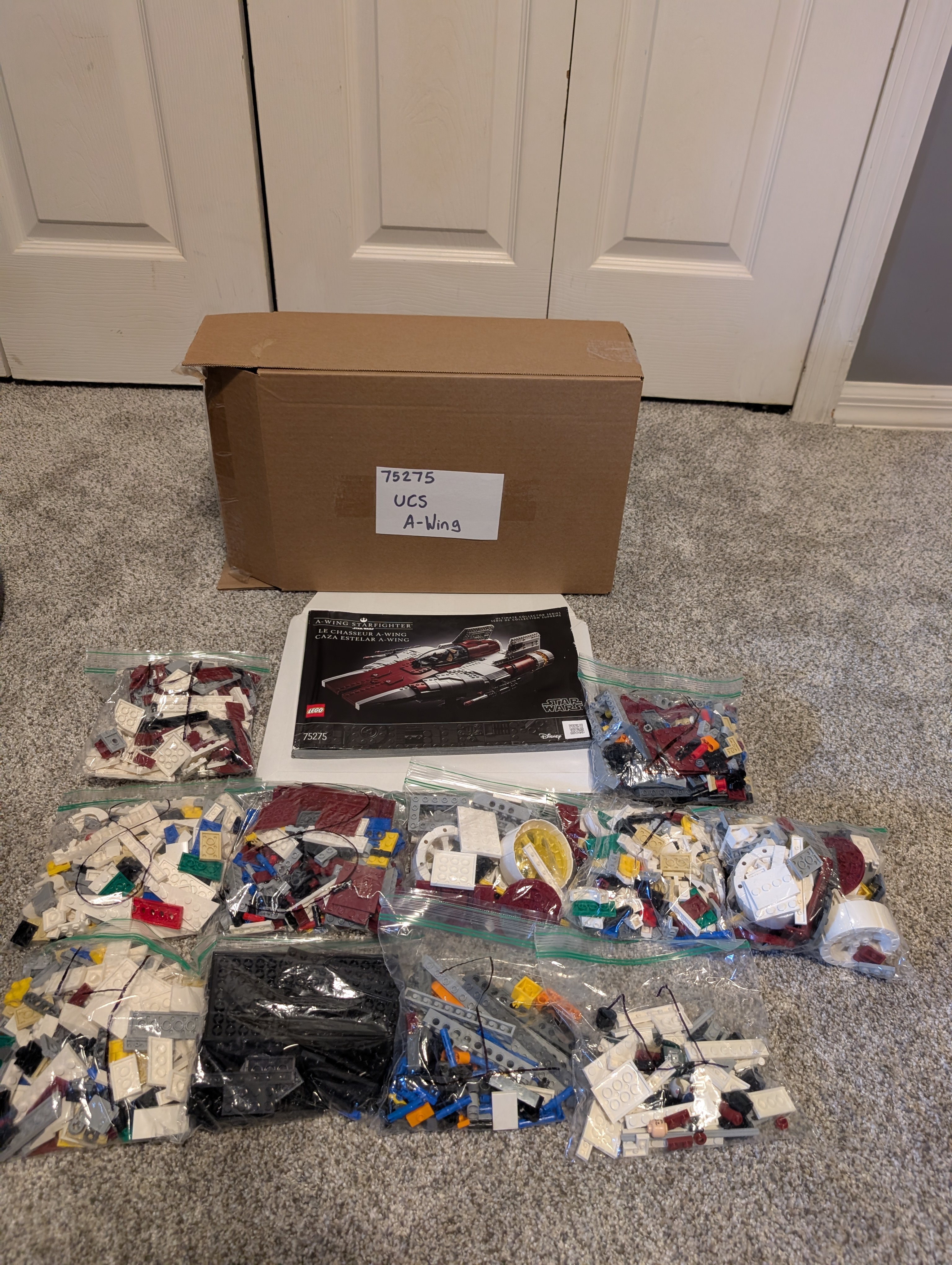 Lego Star Wars A-wing Starfighter - UCS Set #75275 (Used)