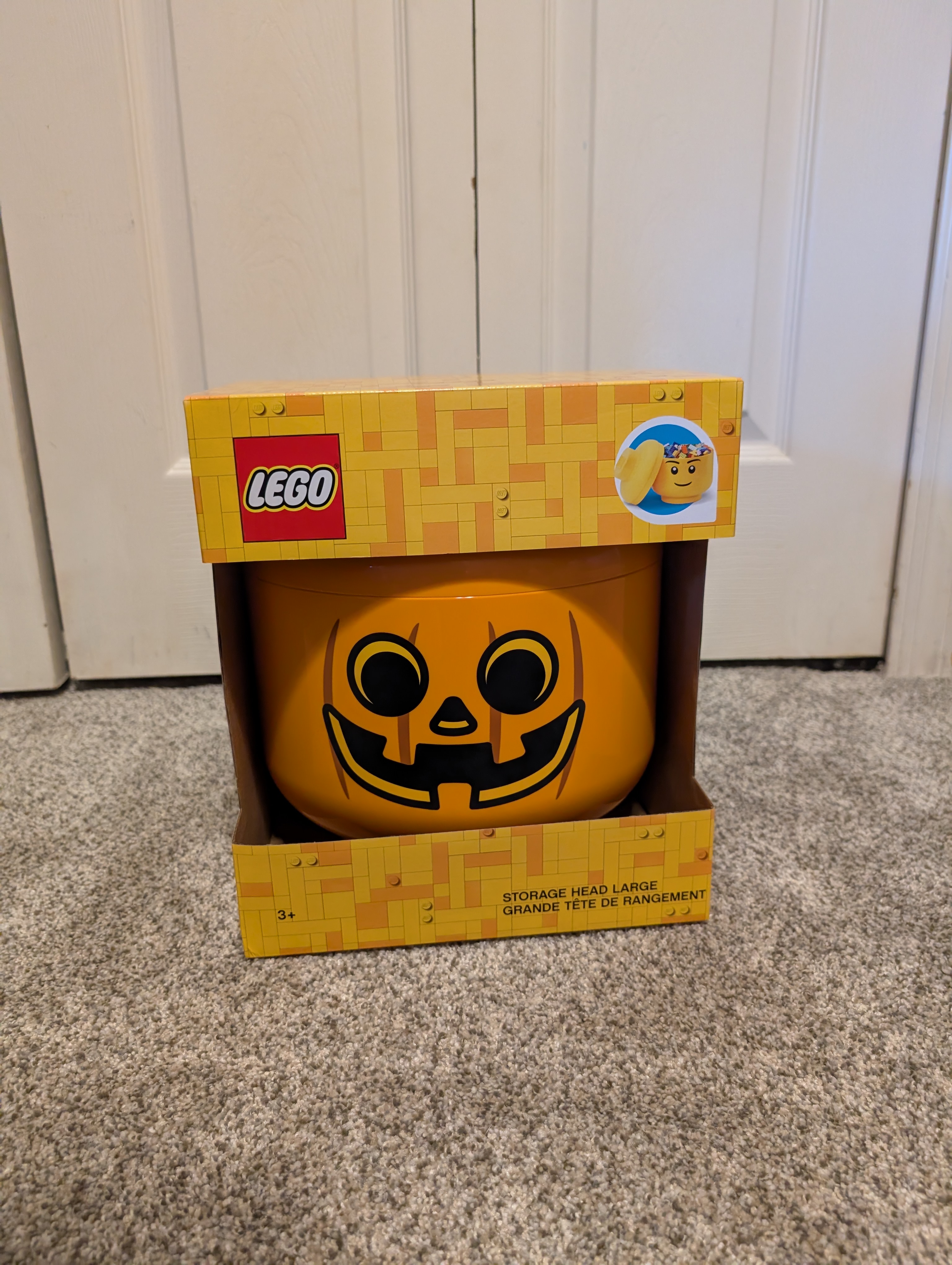 Lego Storage Container Pumpkin Head #5005886 NIB