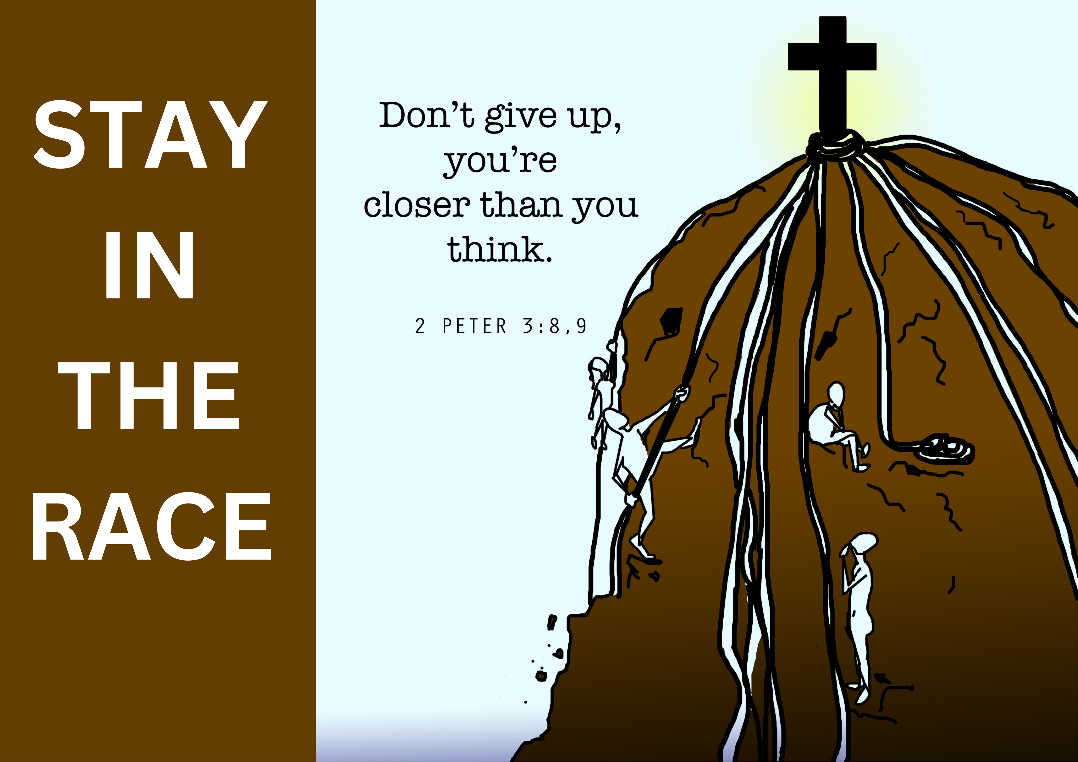 Stay In The Race Inspirational Poster