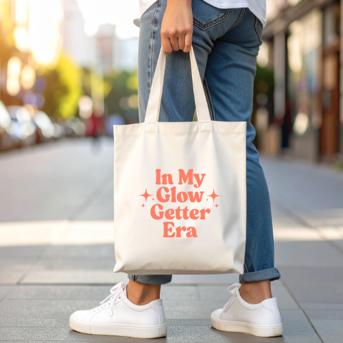 "In My Glow Getter Era" Tote