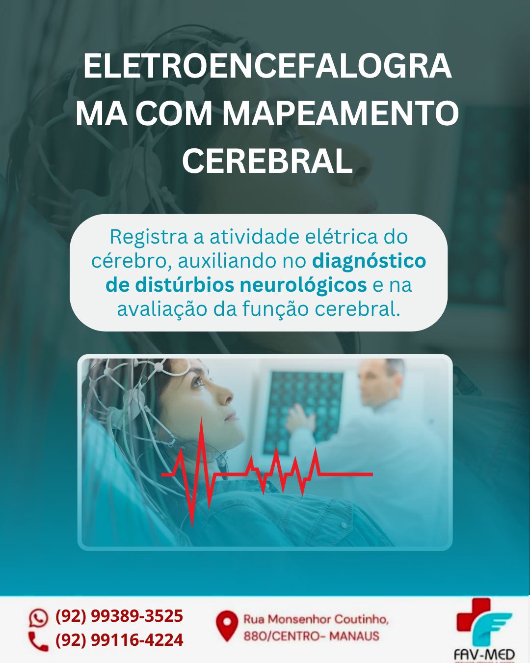 Eletroencefalograma com mapeamento cerebral