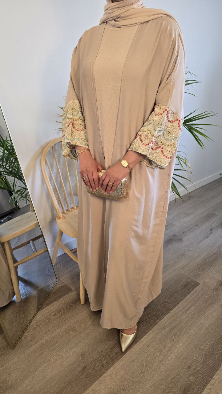 Elegant Beige Abaya