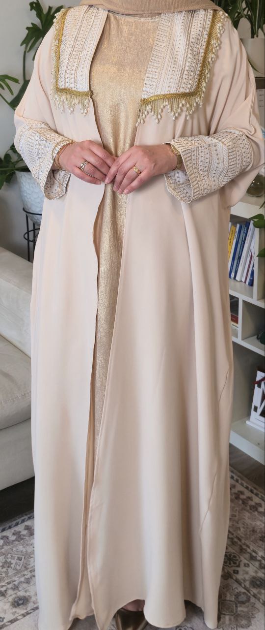 Elegant Beige Abaya