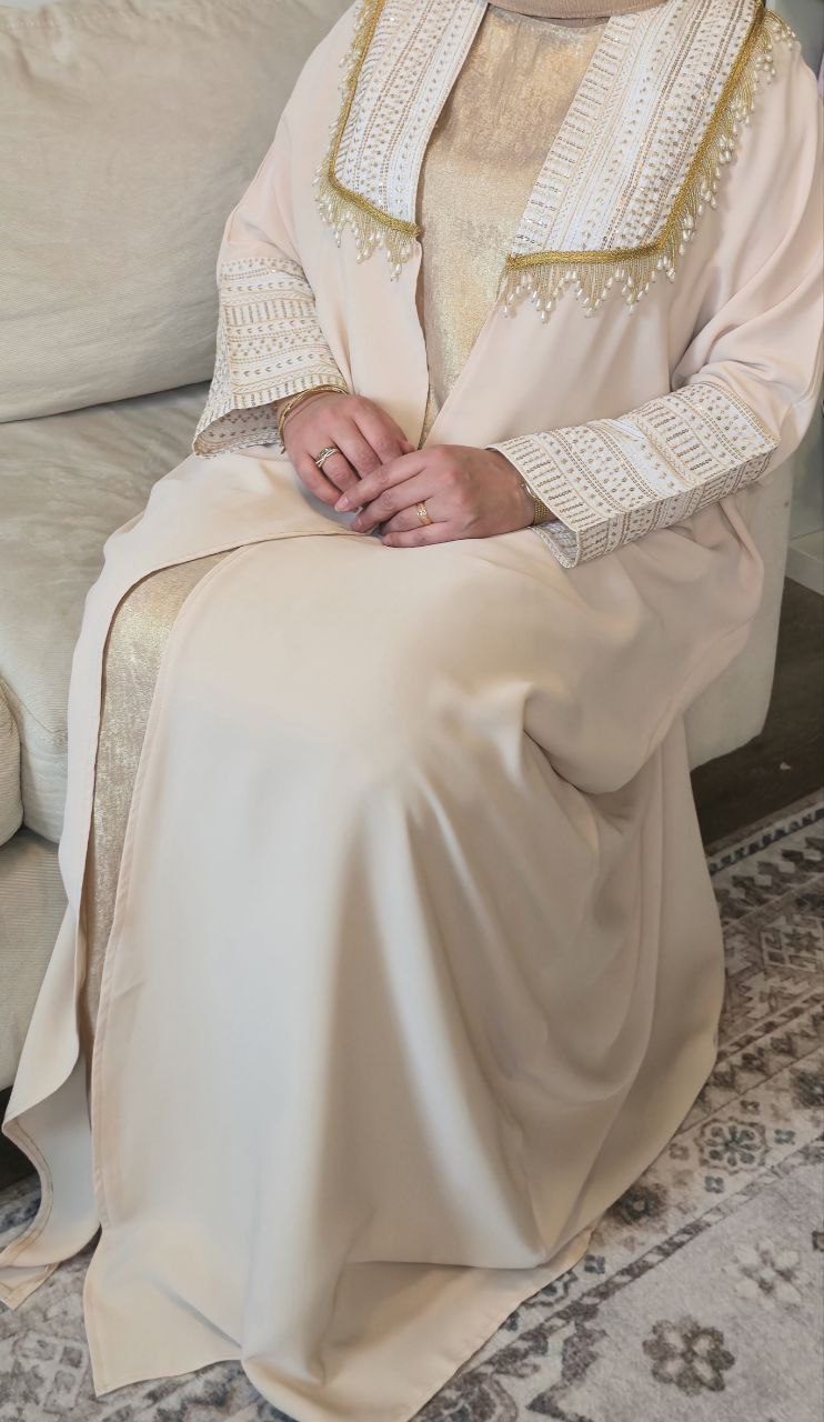 Elegant Beige Abaya