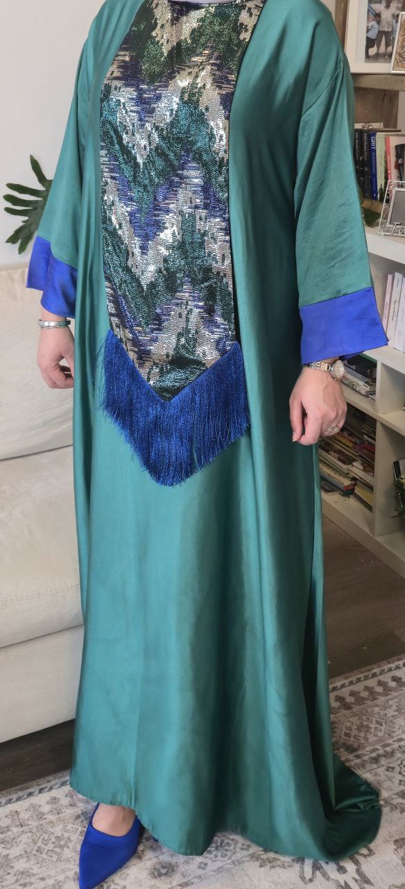 Elegant Green Kaftan