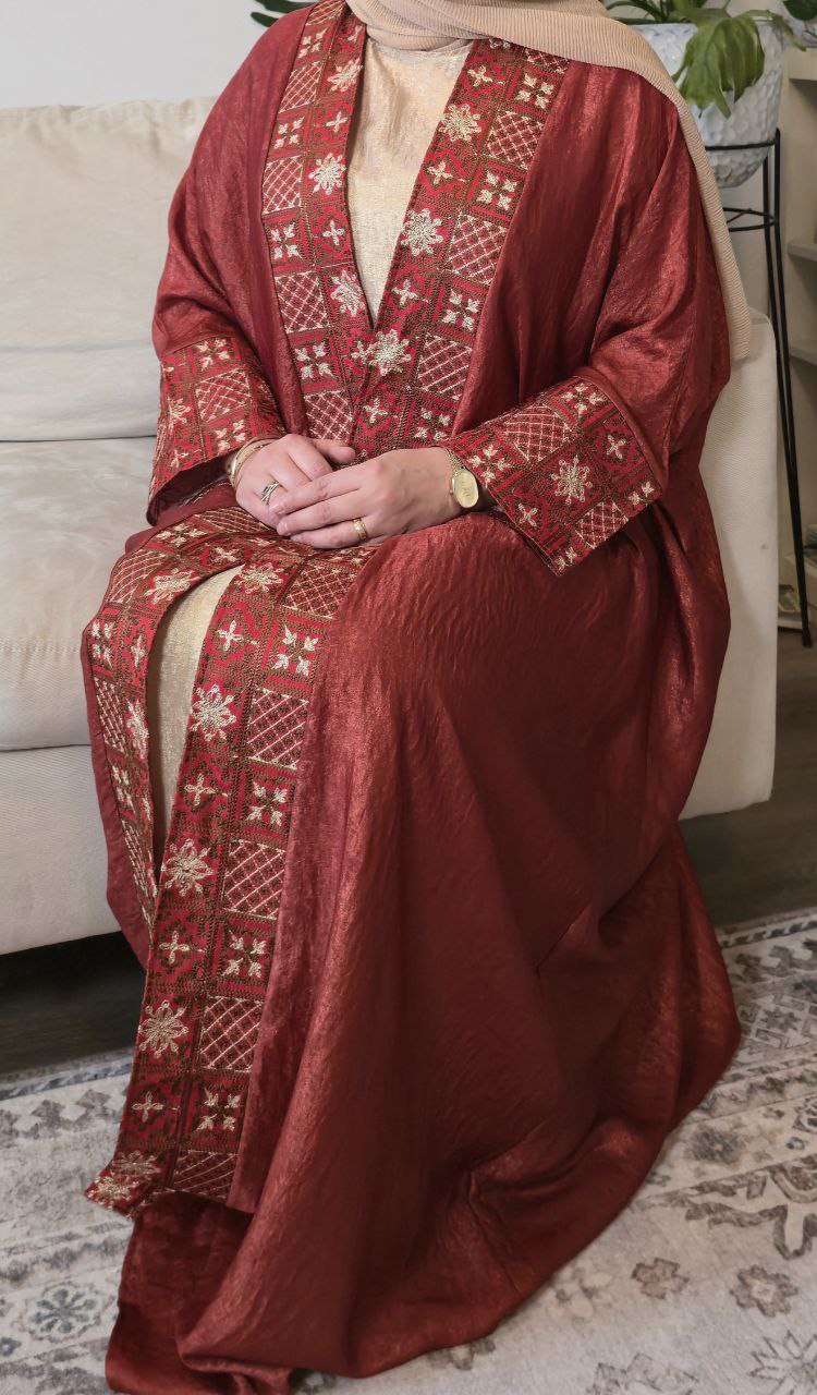 Traditional Embroidered Abaya