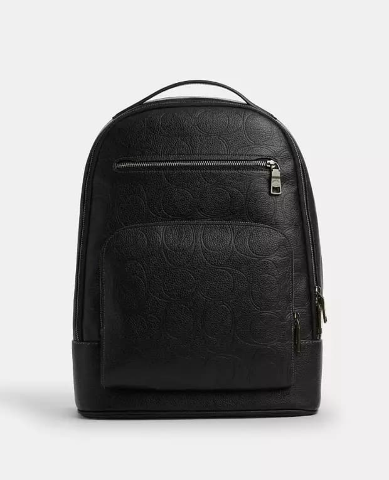 Mochila negra de piel 