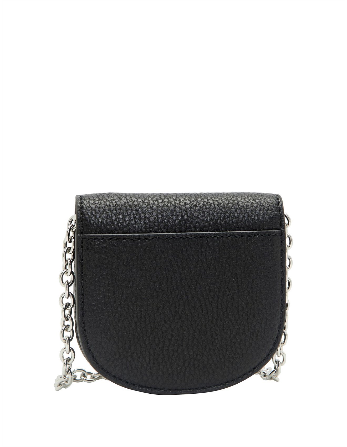 Bolso mini de cuero negro