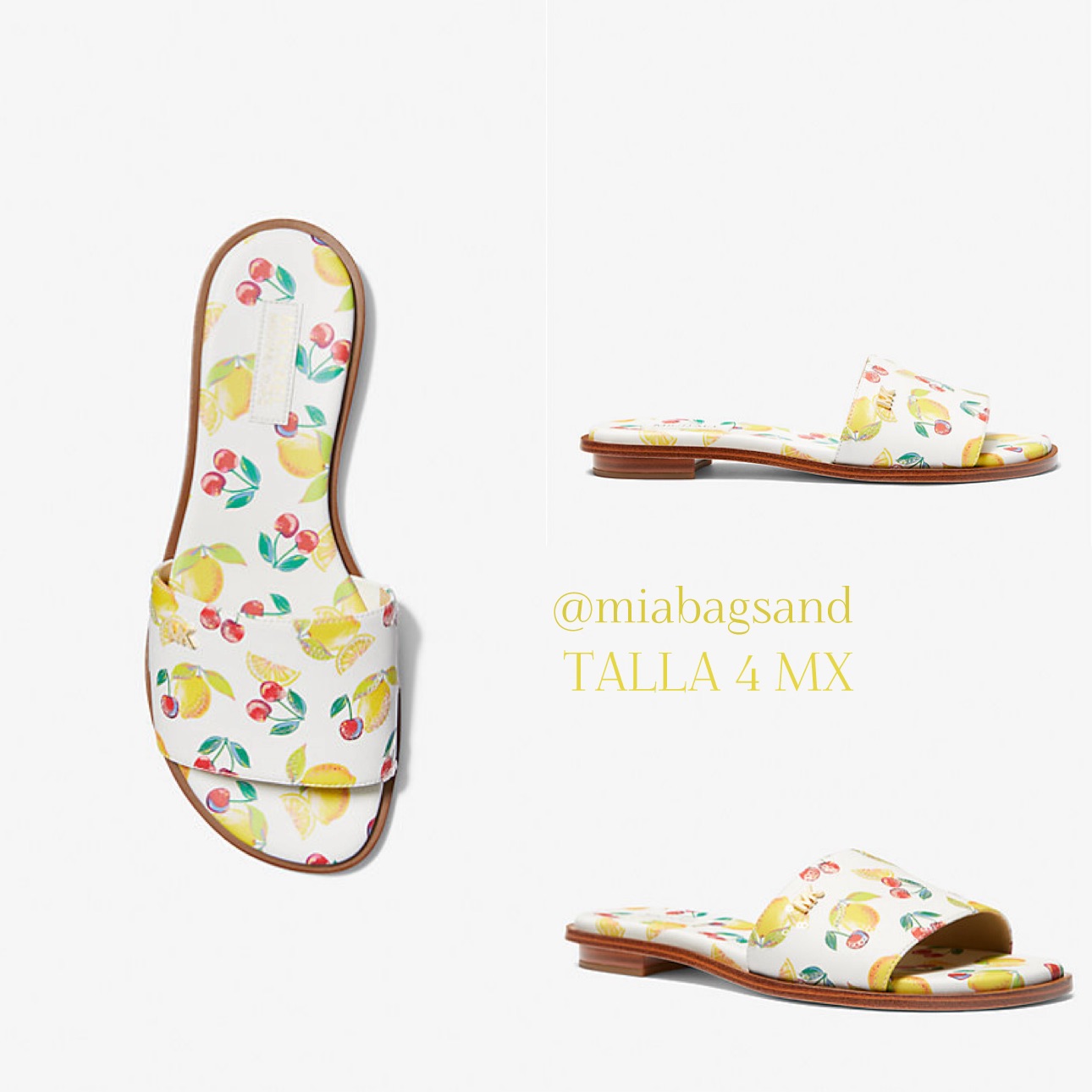Sandalia cerezas y limones