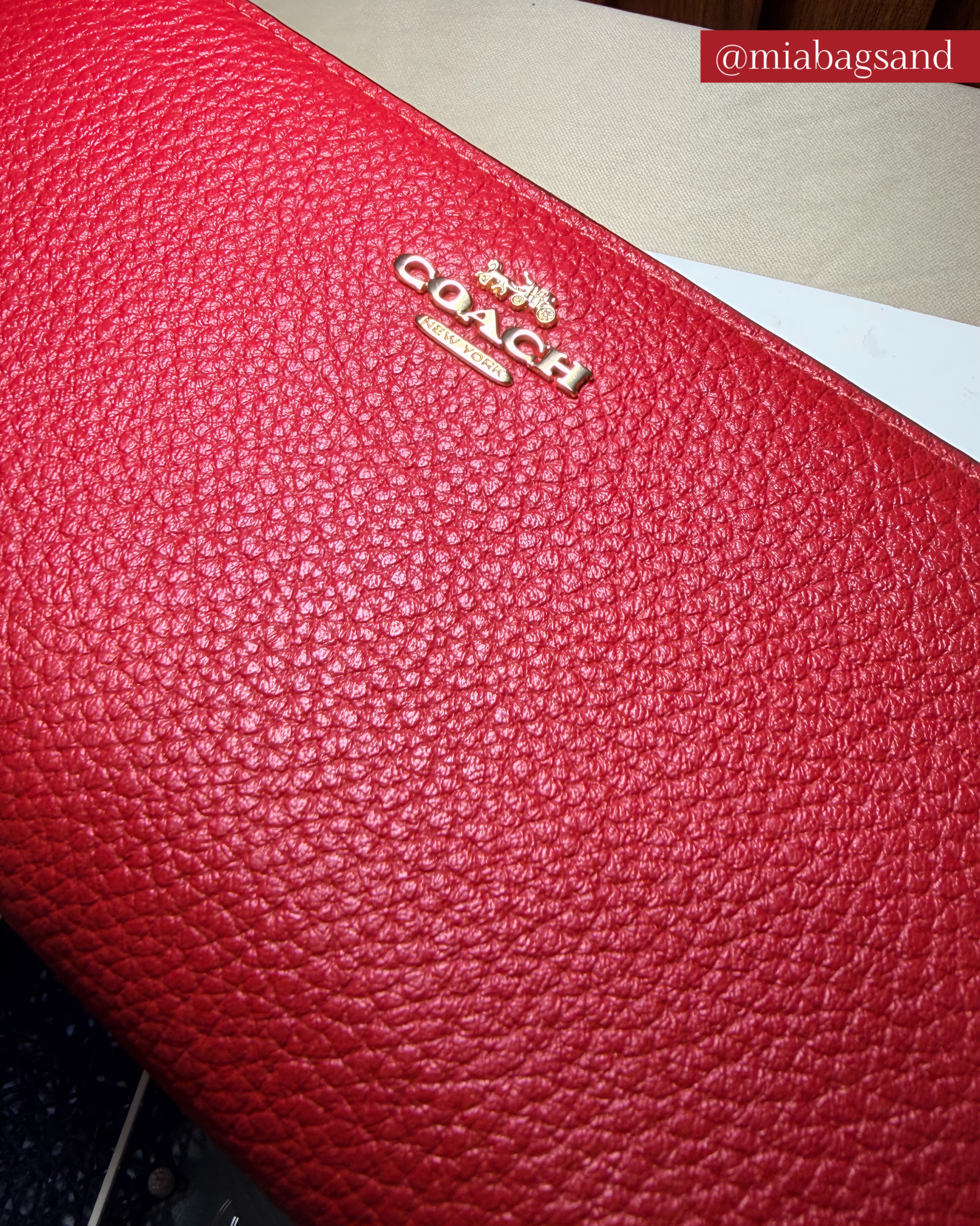 Cartera Coach Roja