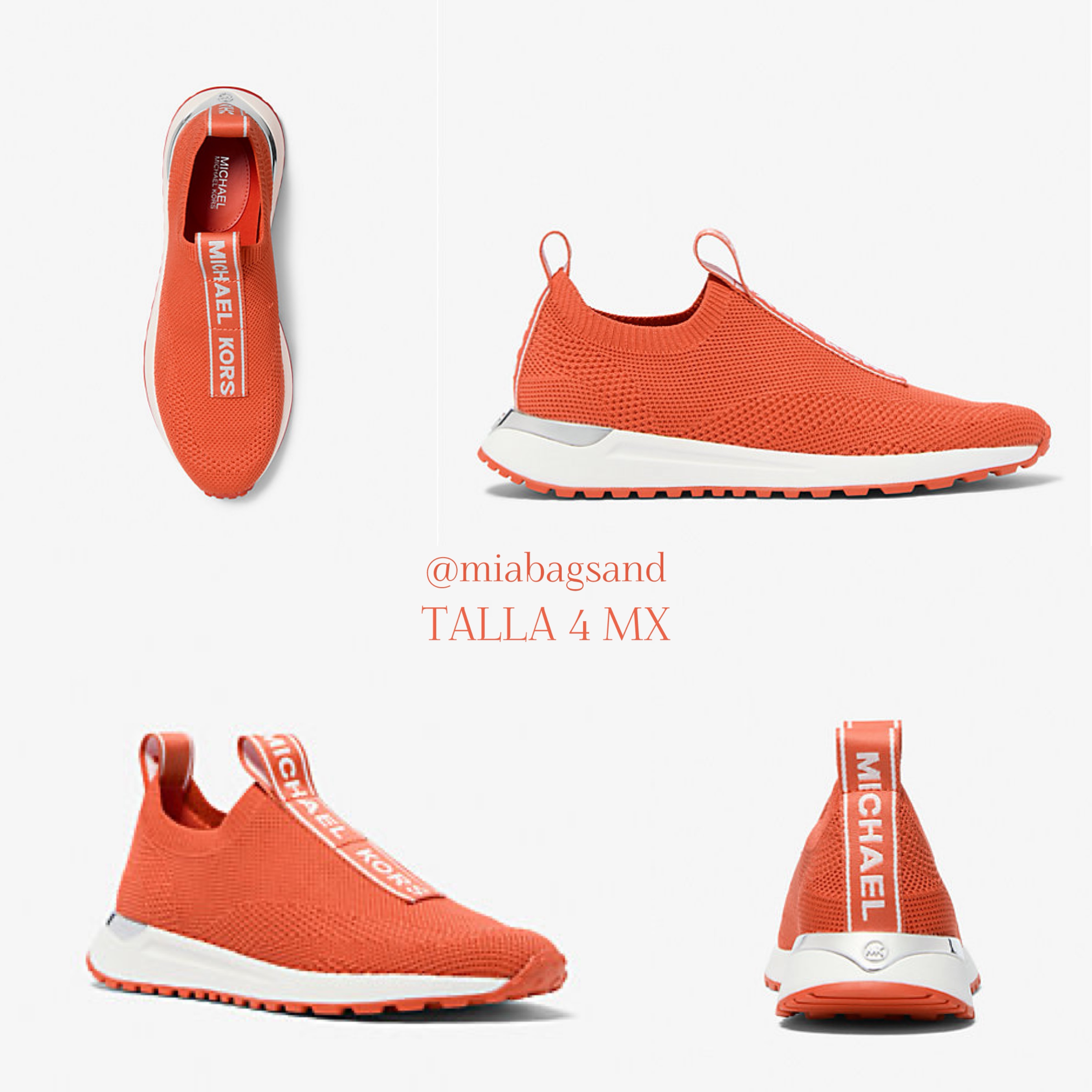 Tenis de tela naranja