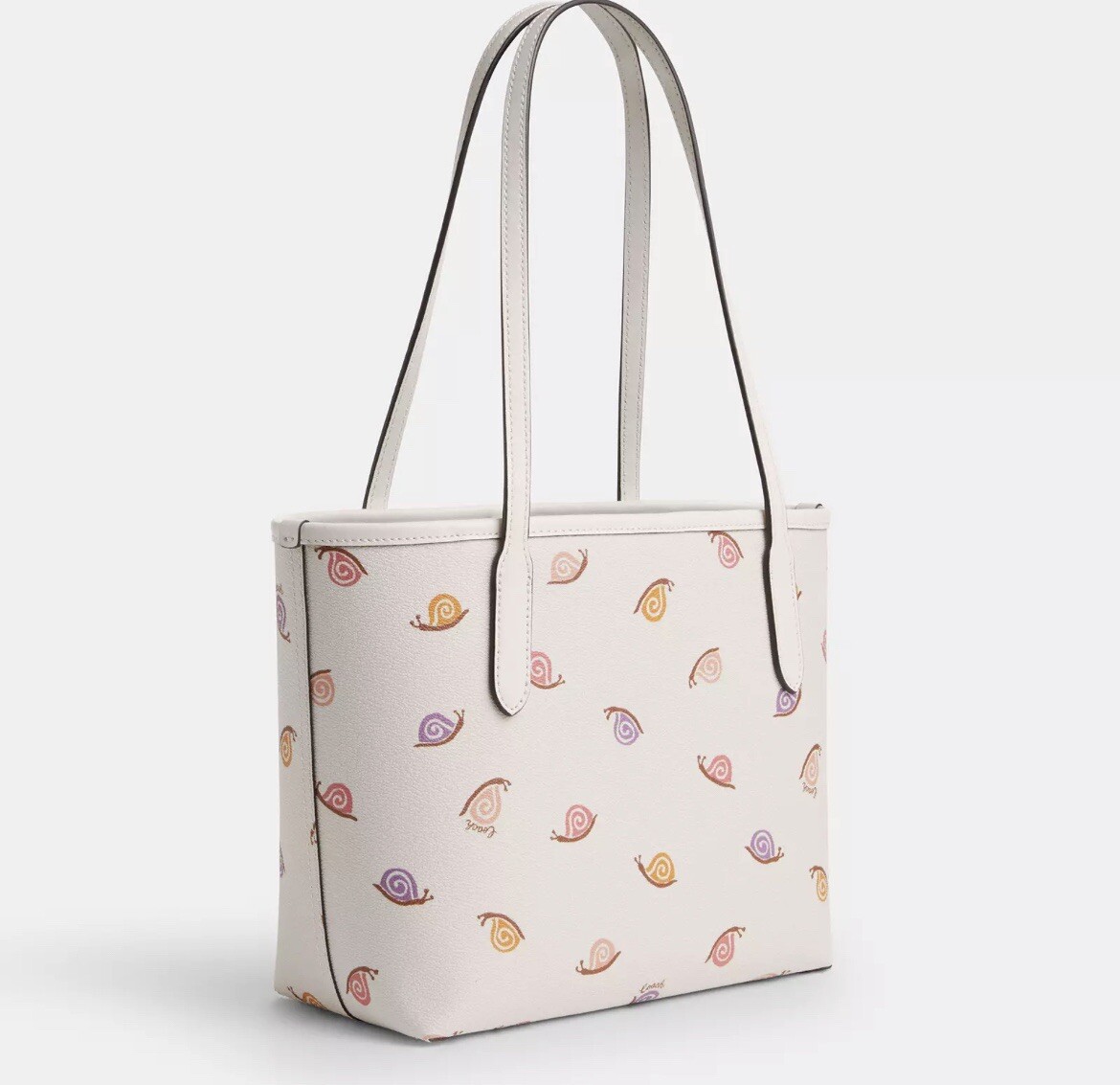 Mini tote con estampado de caracoles