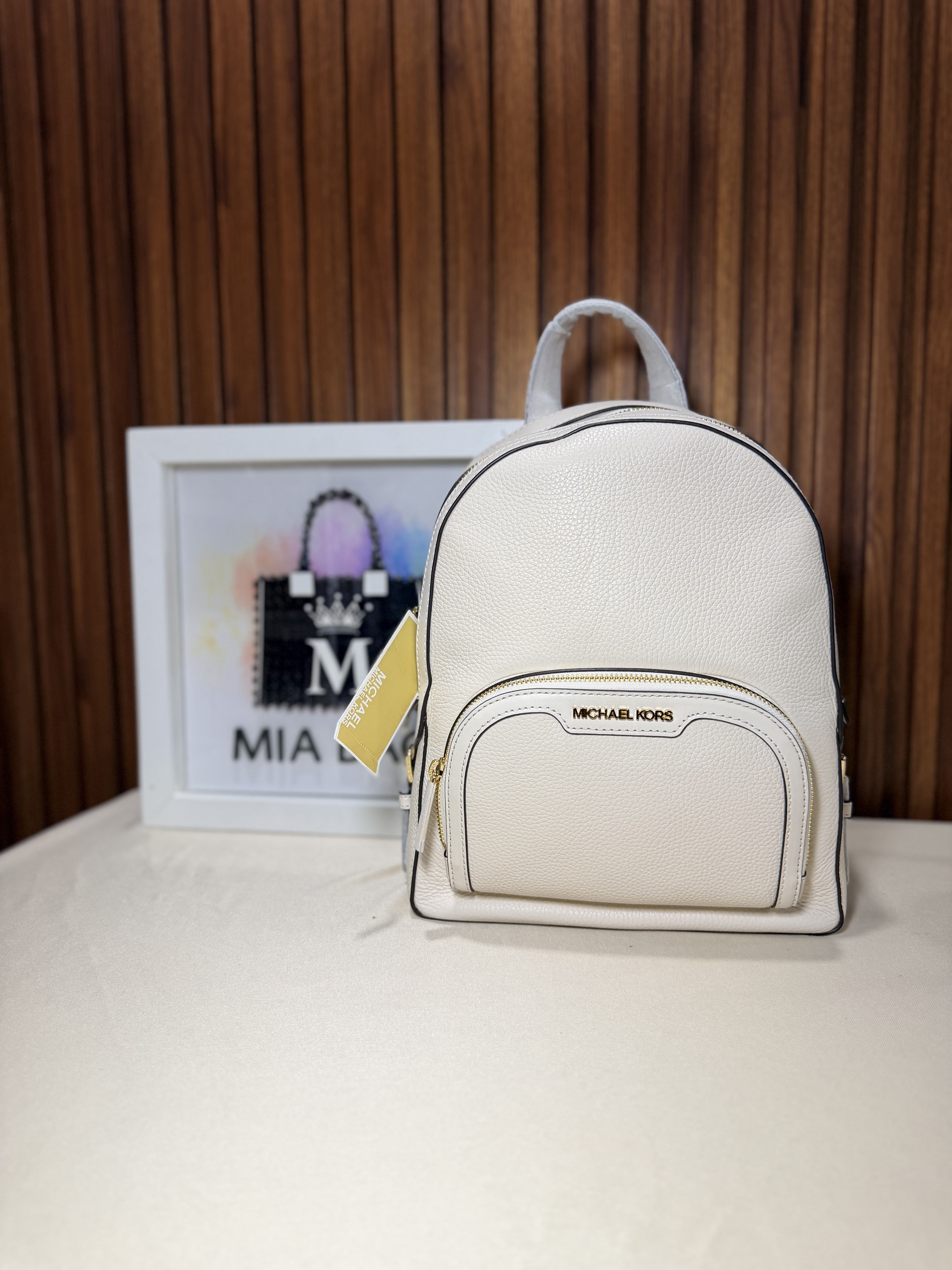 Mochila mediana vainilla