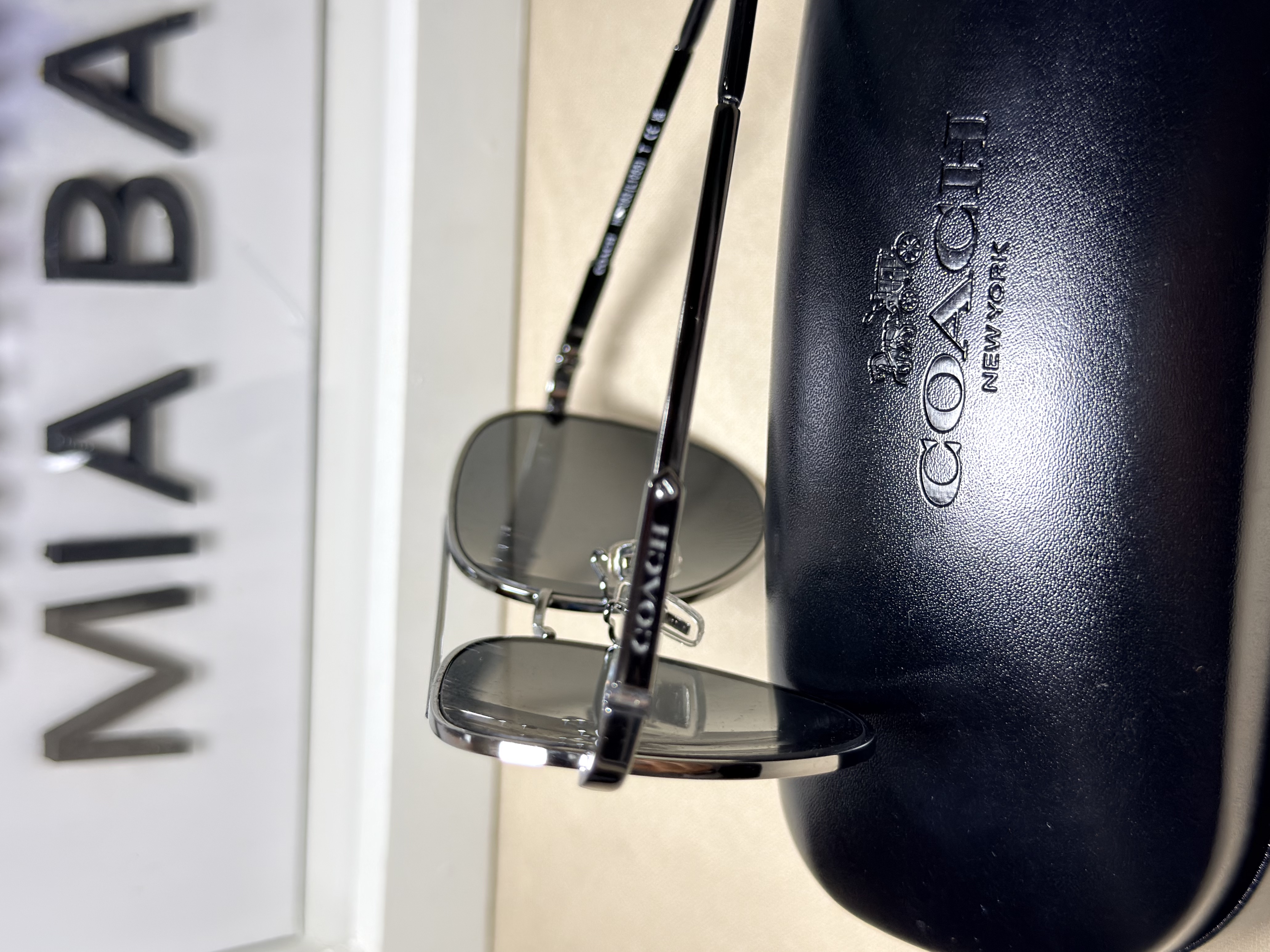 Gafas de sol tipo aviador, espejo con azul