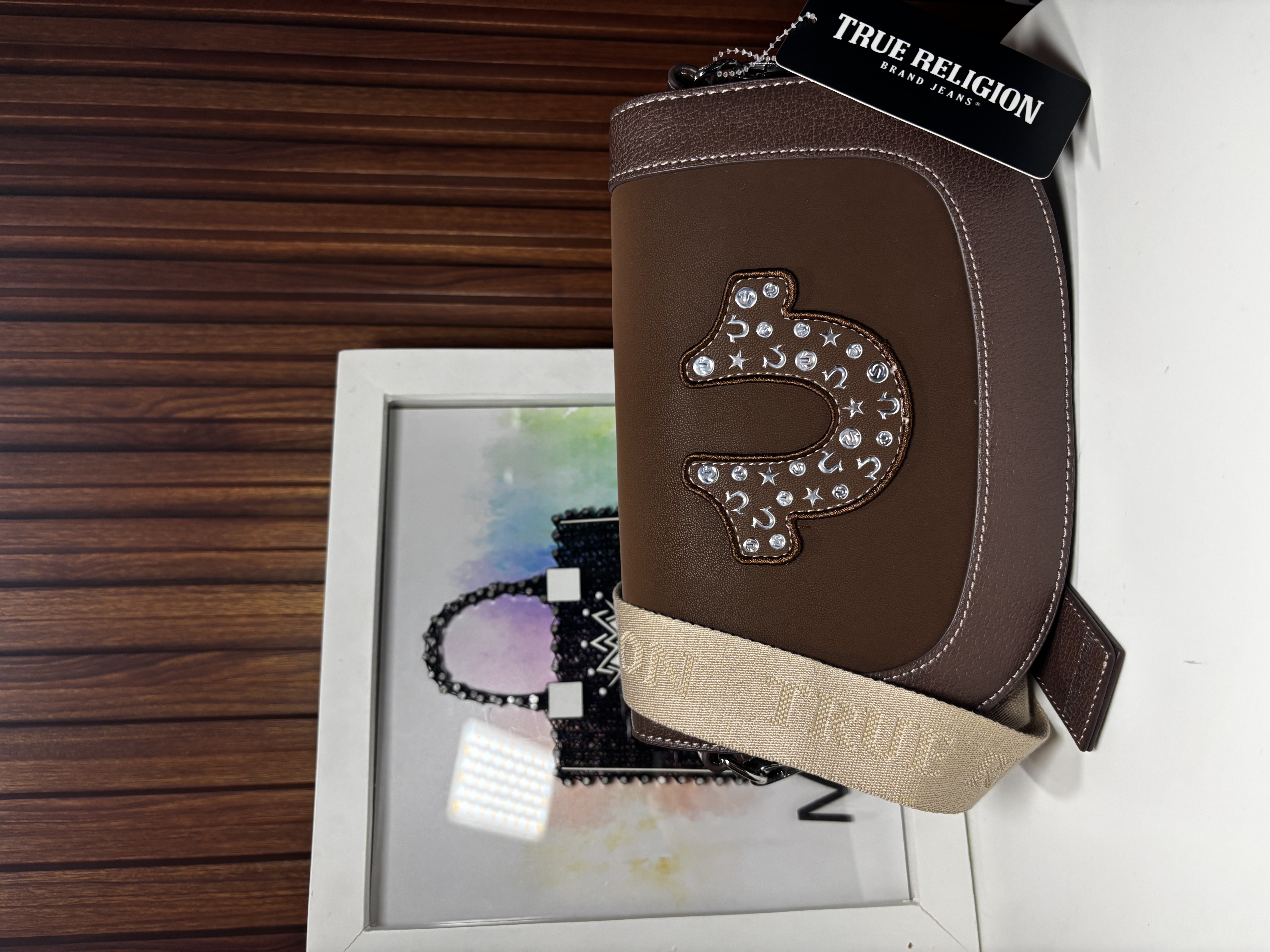 Bolso café estilo texano