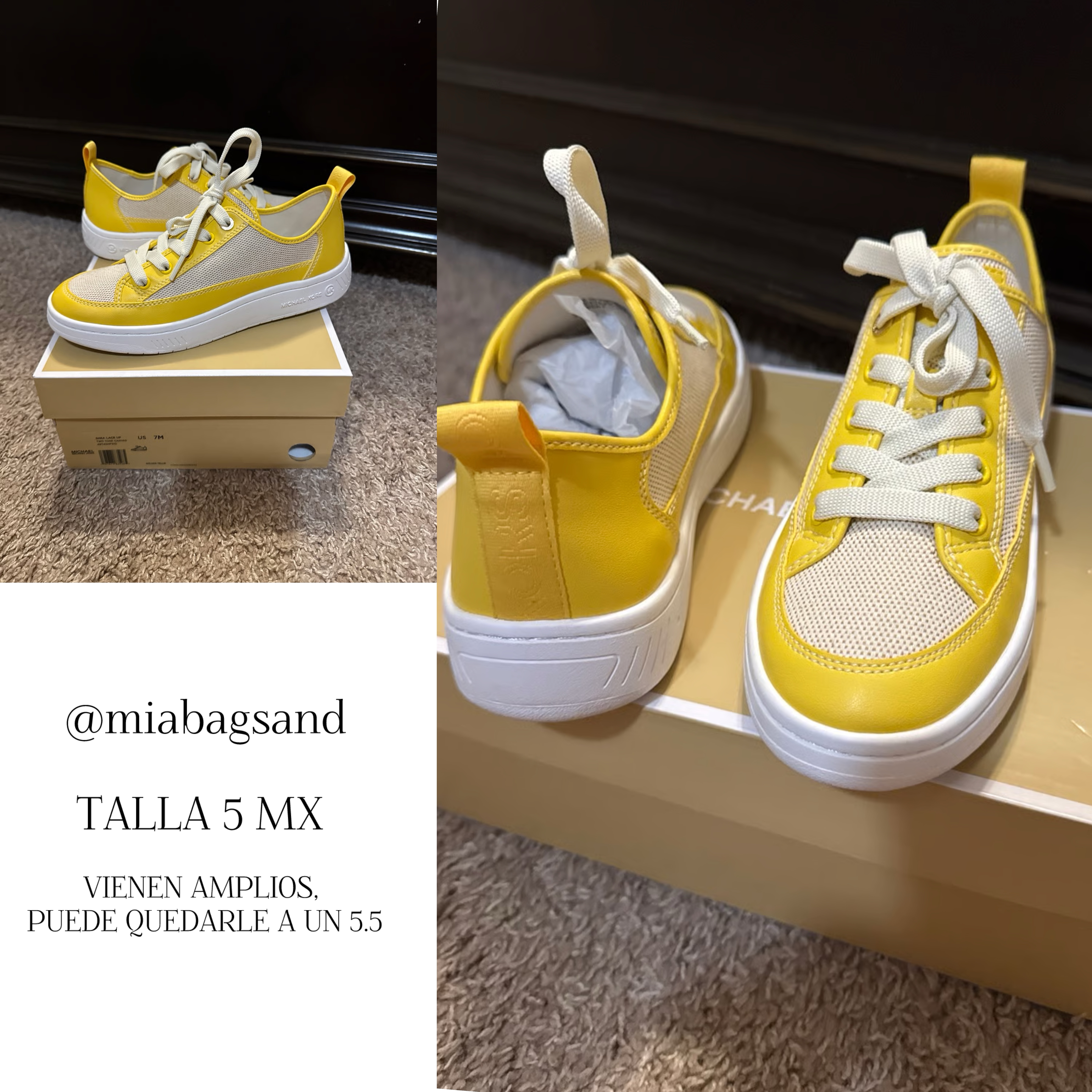 Tenis casuales amarillos