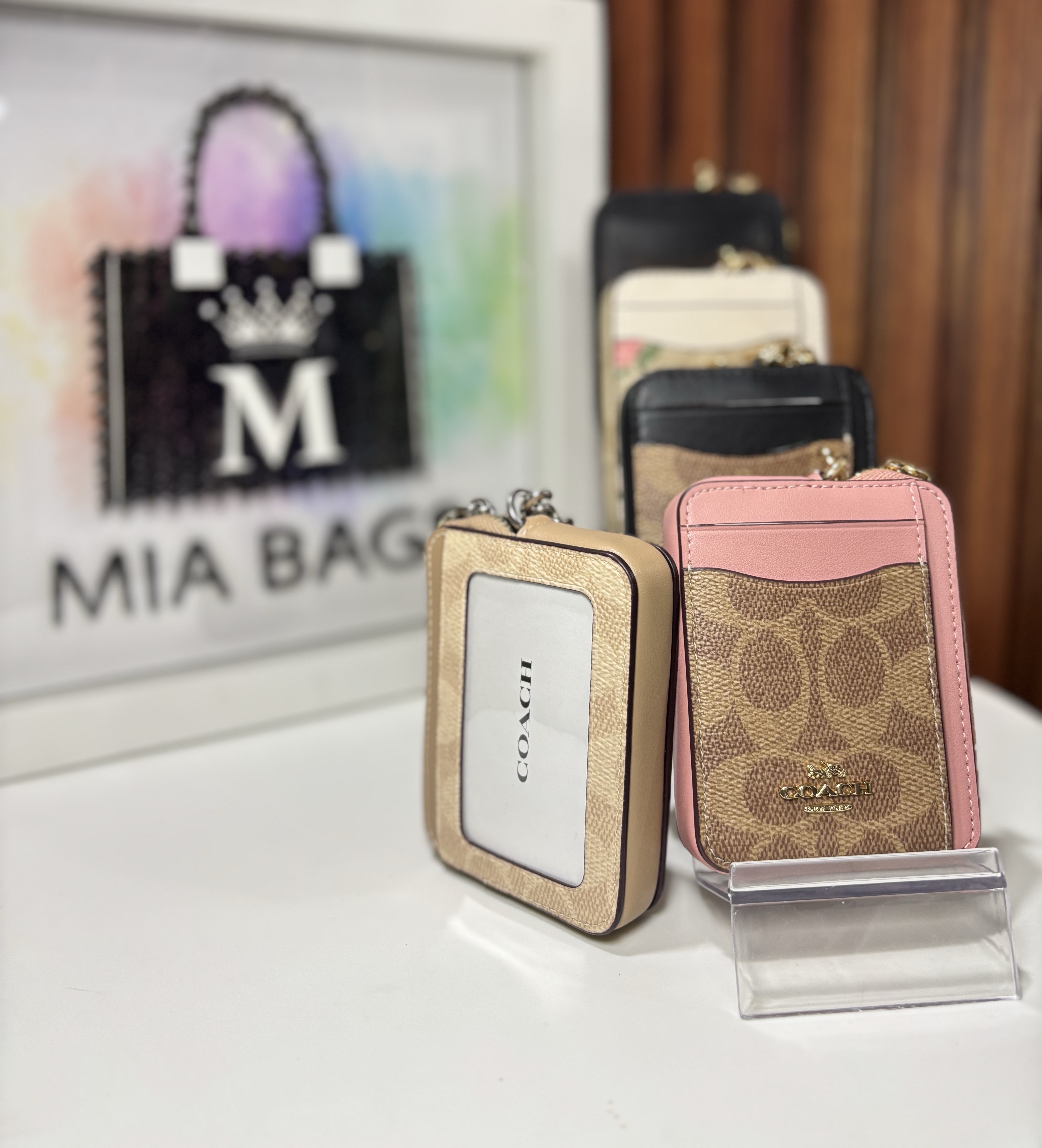 MINI Monedero con cierre y cadena