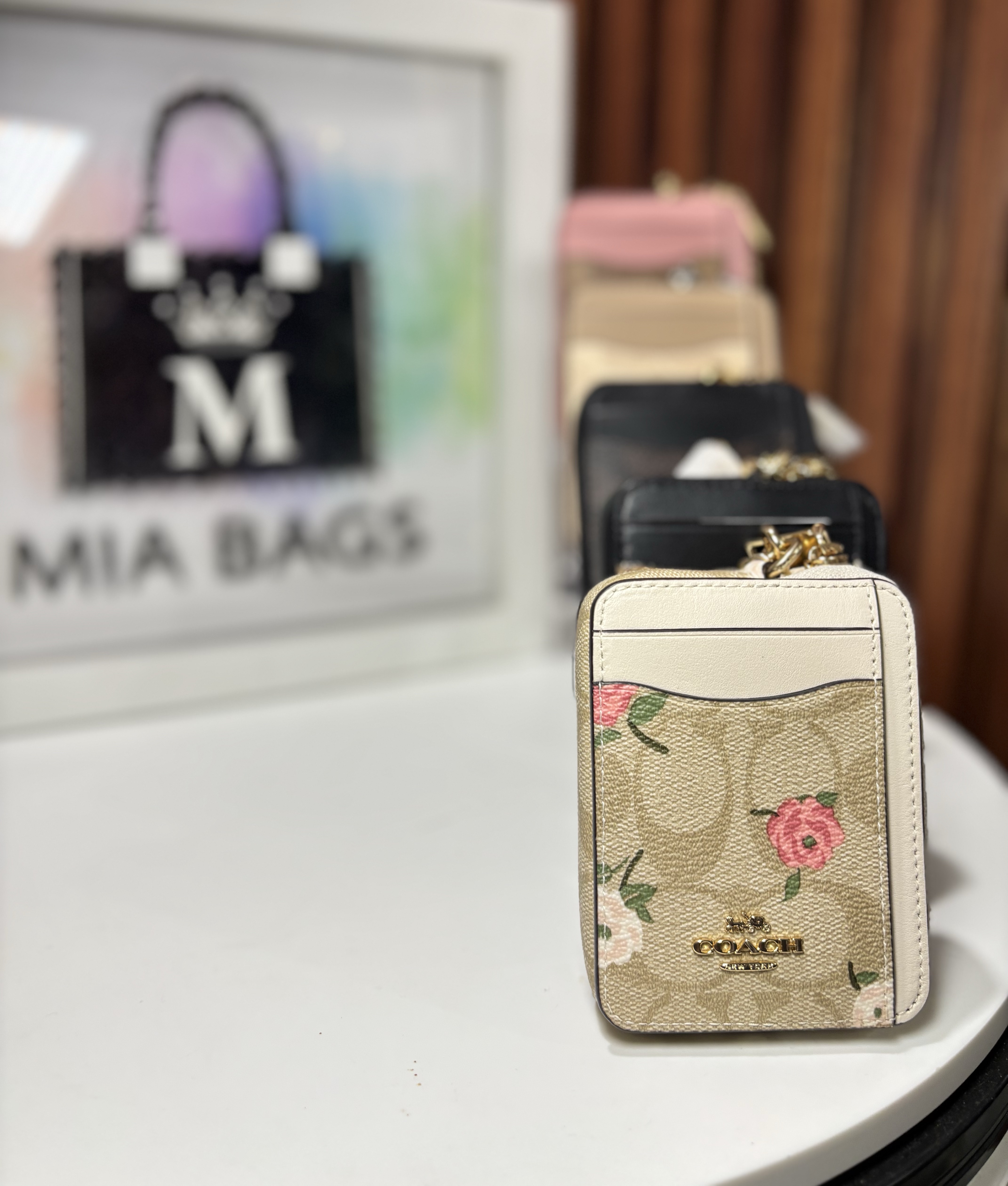 MINI Monedero con cierre y cadena