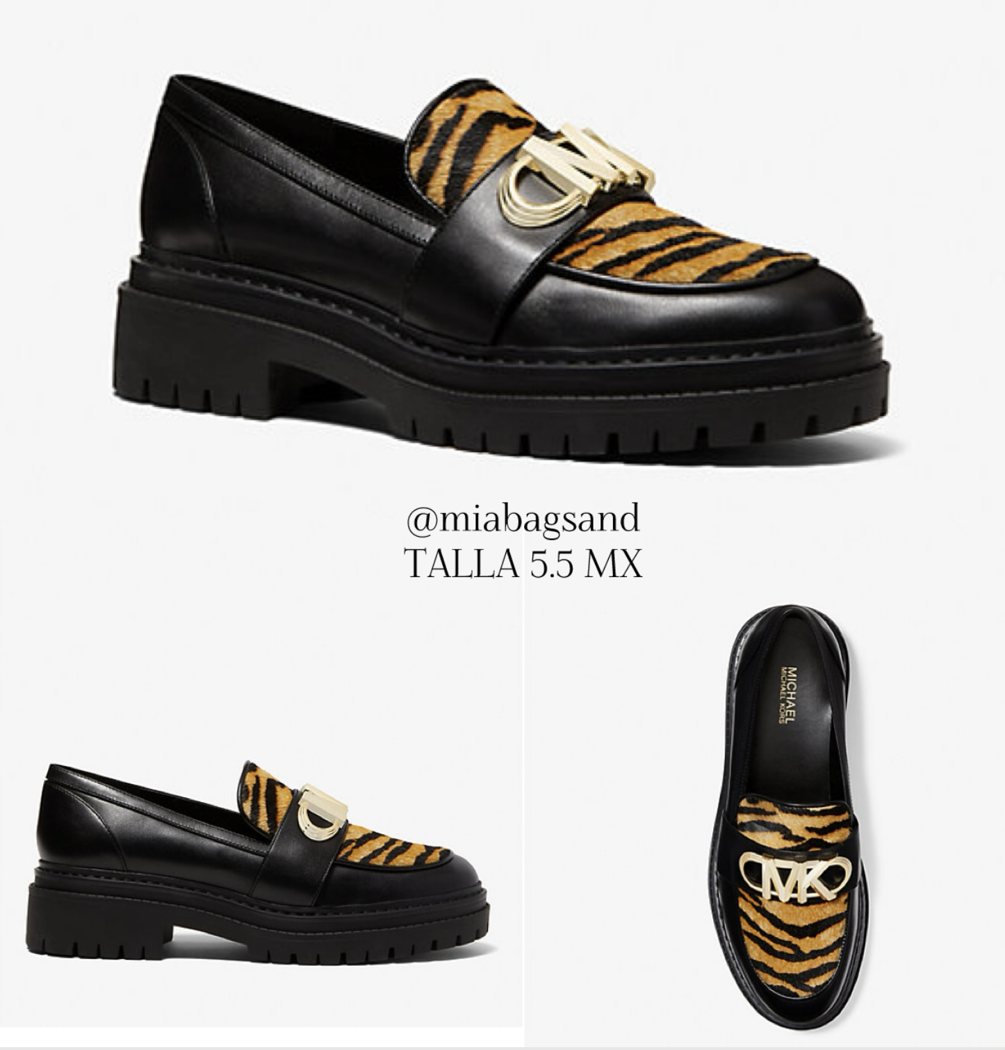 Loafers Michael Kors con animal print