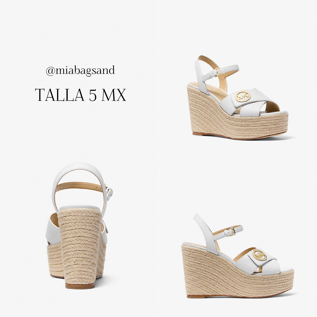 Sandalias blancas de plataforma