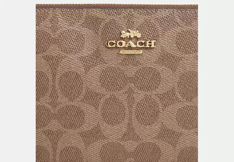 Muñequera grande, dos colores camel y chocolate