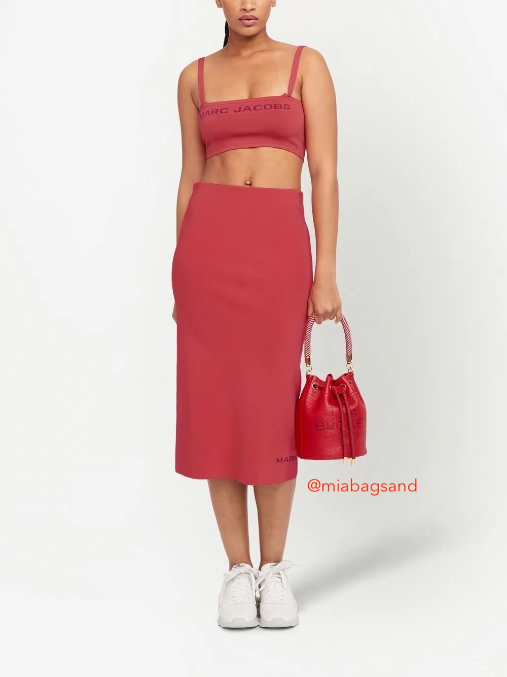 Bolso bucket rojo Marc Jacobs