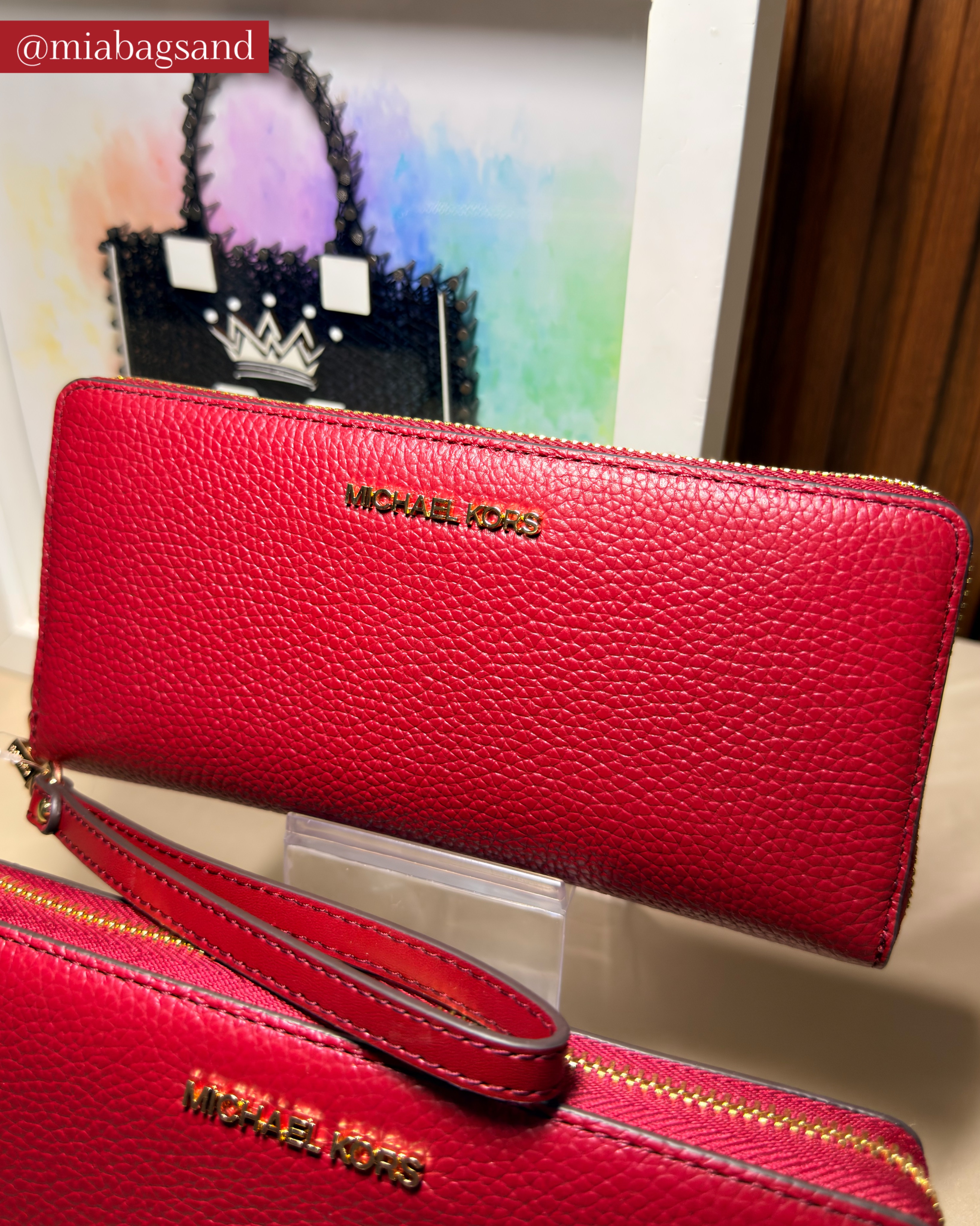 Cartera roja Michael Kors