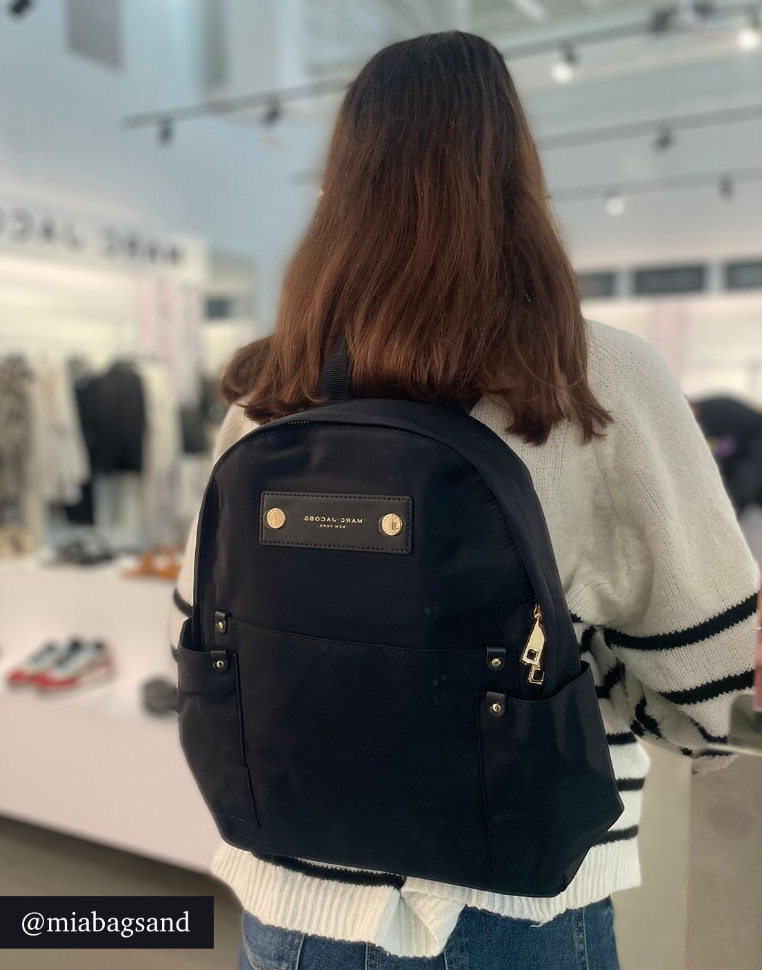 Backpack  Preppy nylon Black