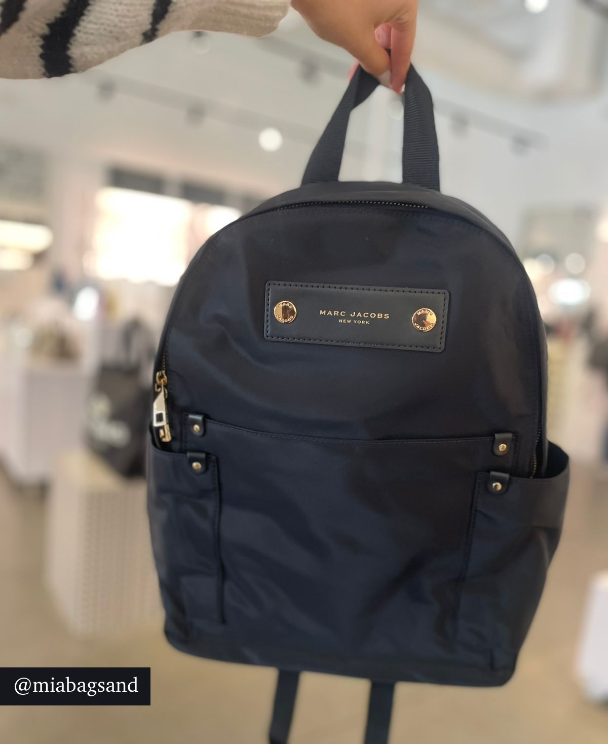 Backpack  Preppy nylon Black