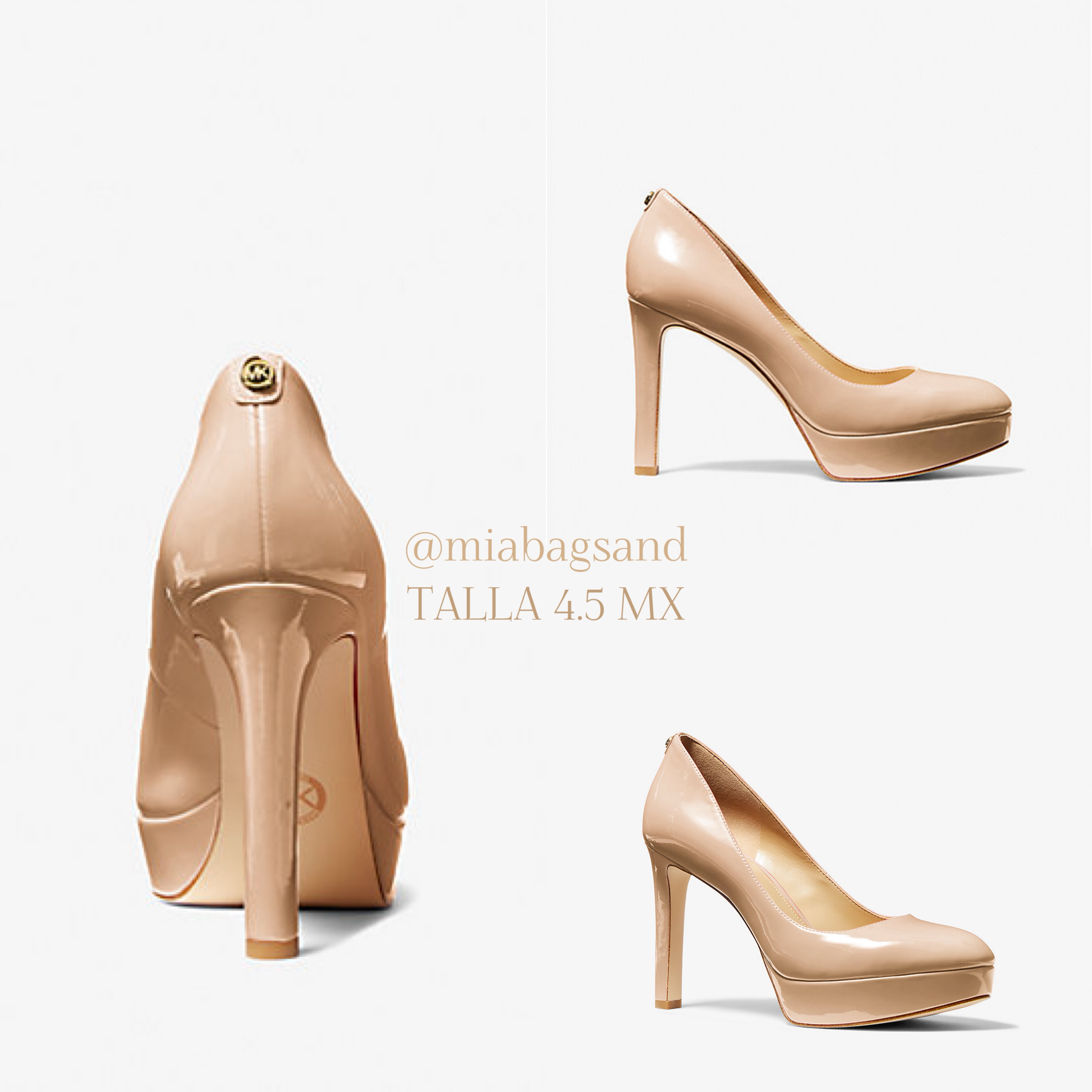 Zapatillas de tacón nude