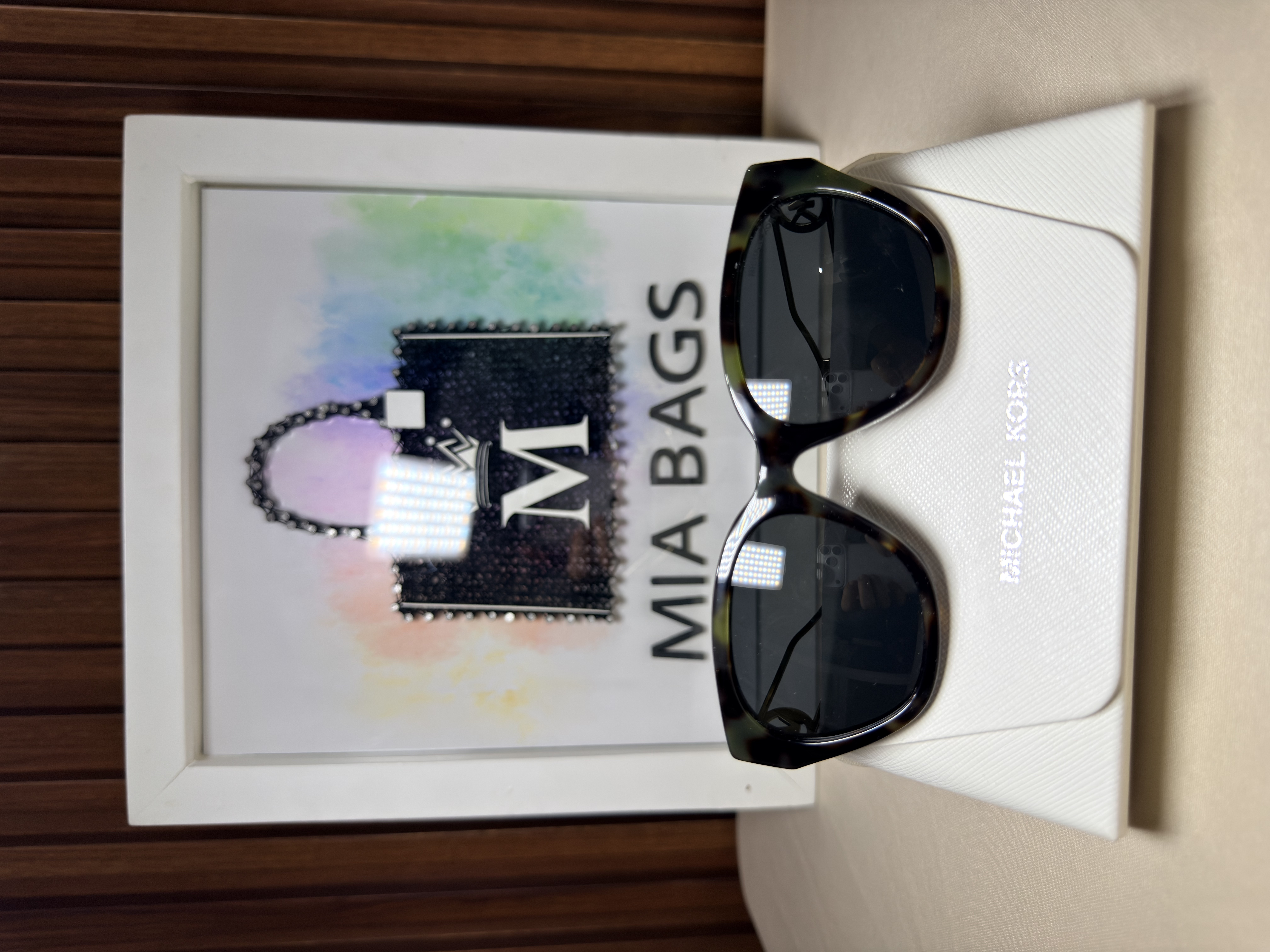 Gafas de sol azul con verde