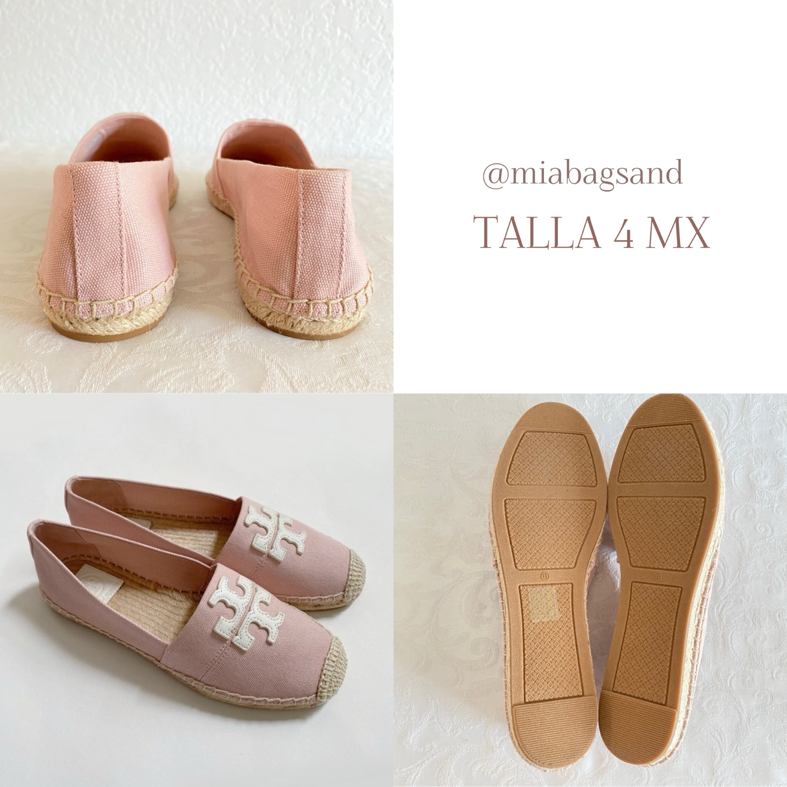 Alpargatas rosa con blanco