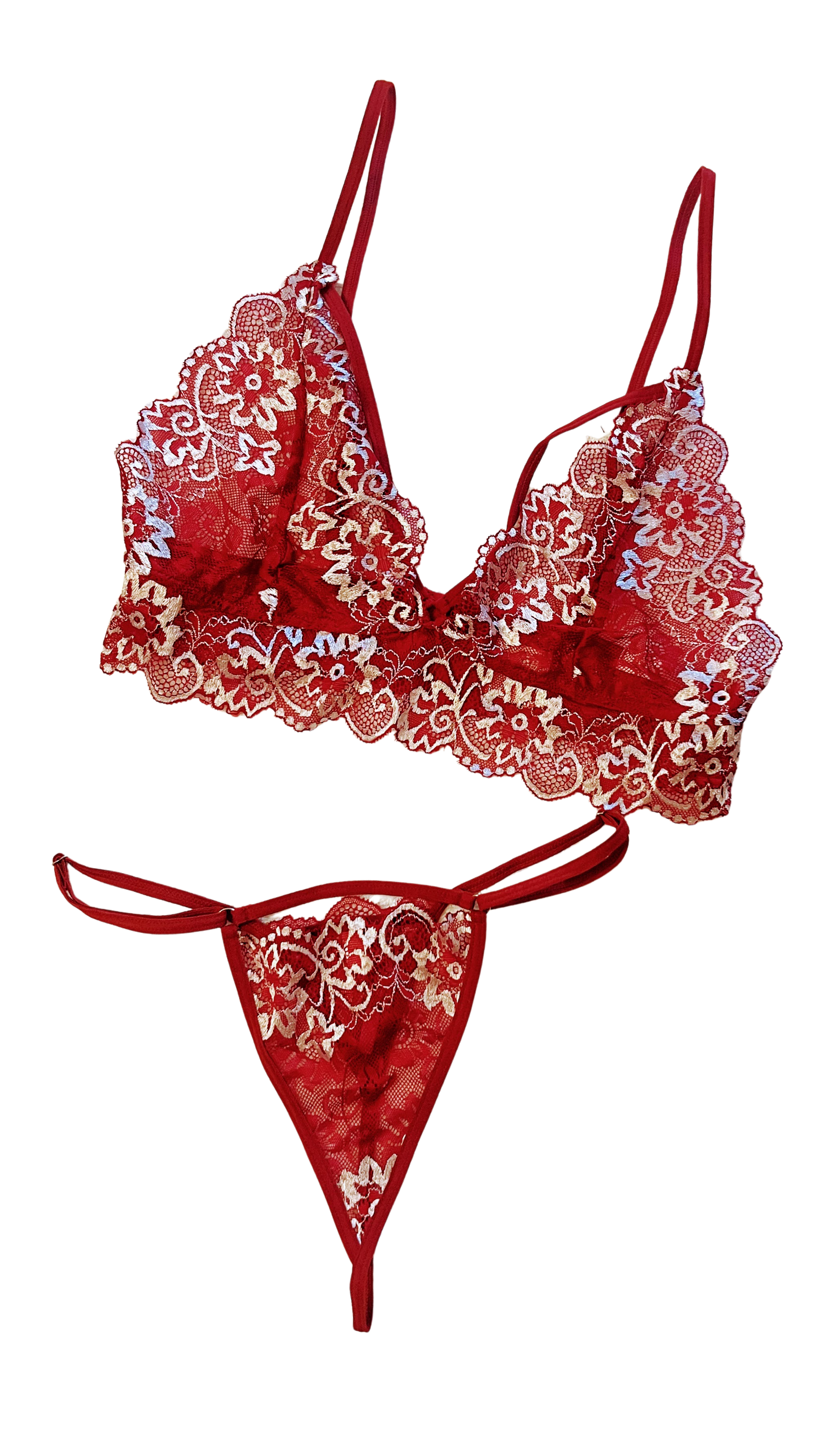 Red Lace Lingerie Set