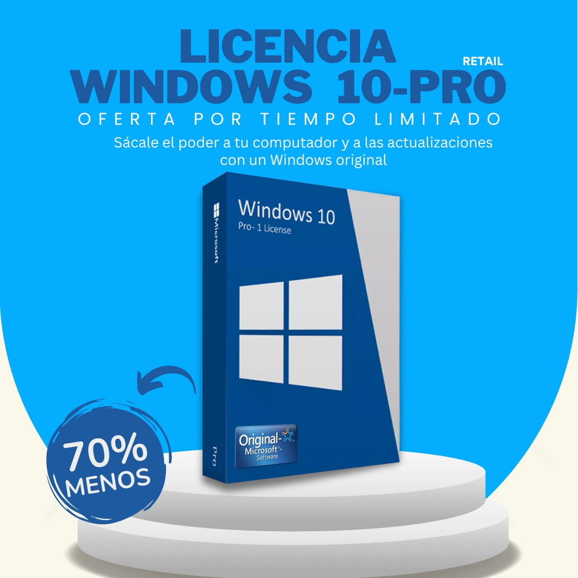 Licencia Windows 10 Pro Retail