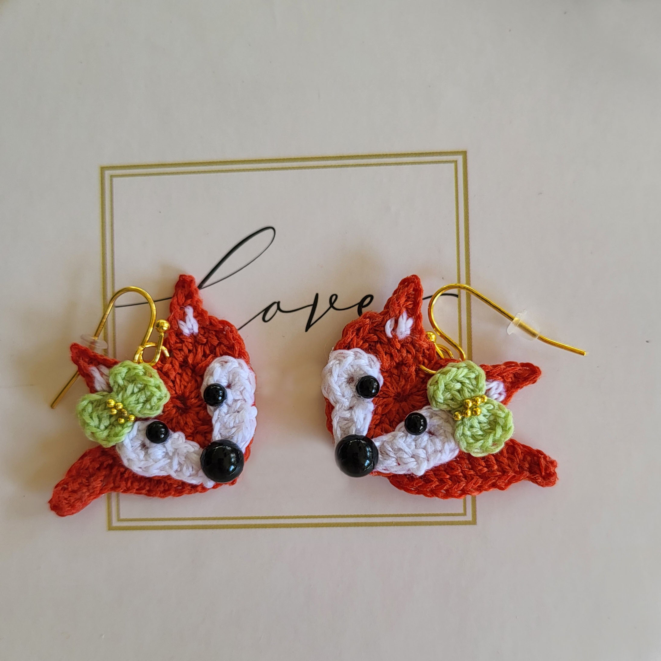 Handmade Fox Earrings