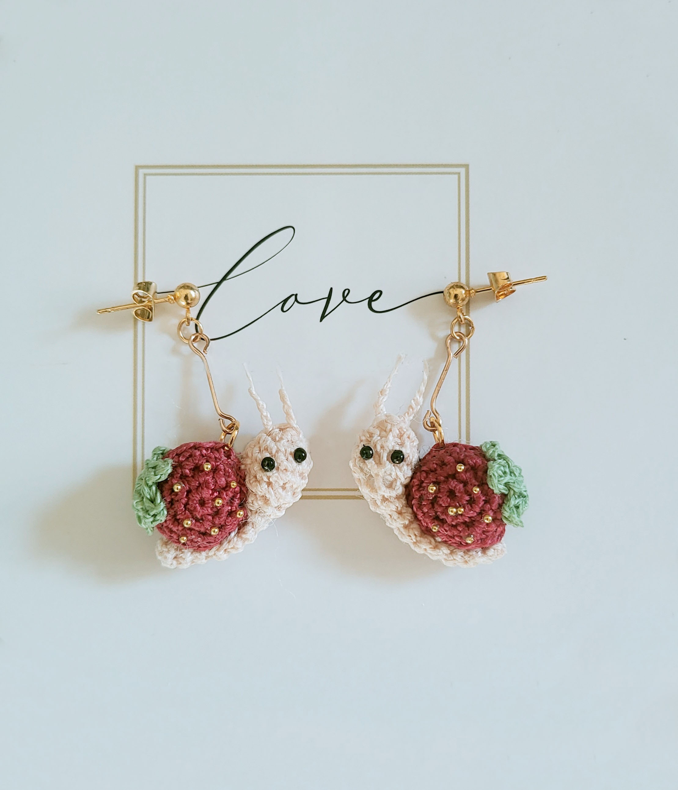 Handmade Snail Earrings